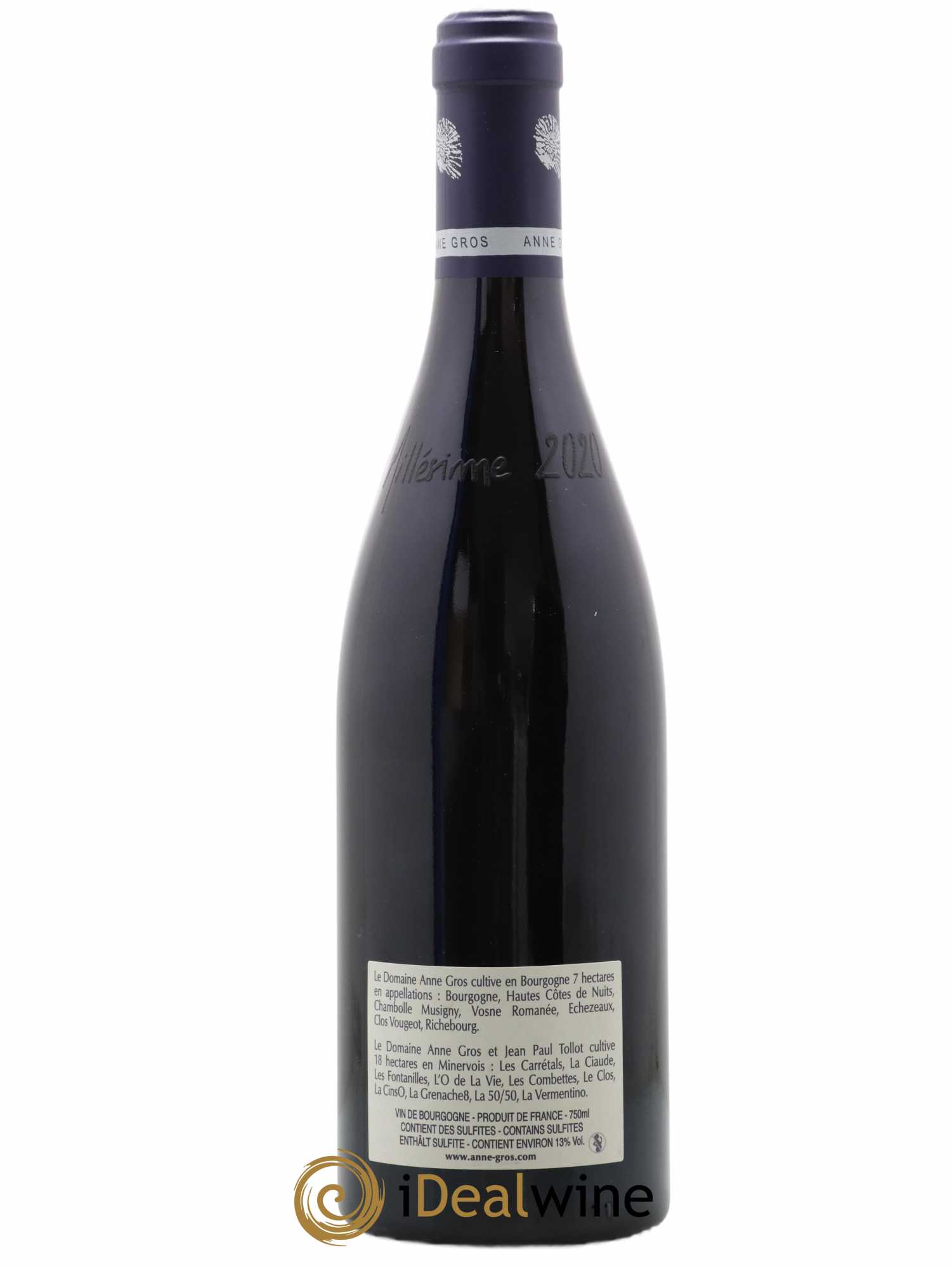 Richebourg Grand Cru Anne Gros 2020 - Lot de 1 bouteille - 1