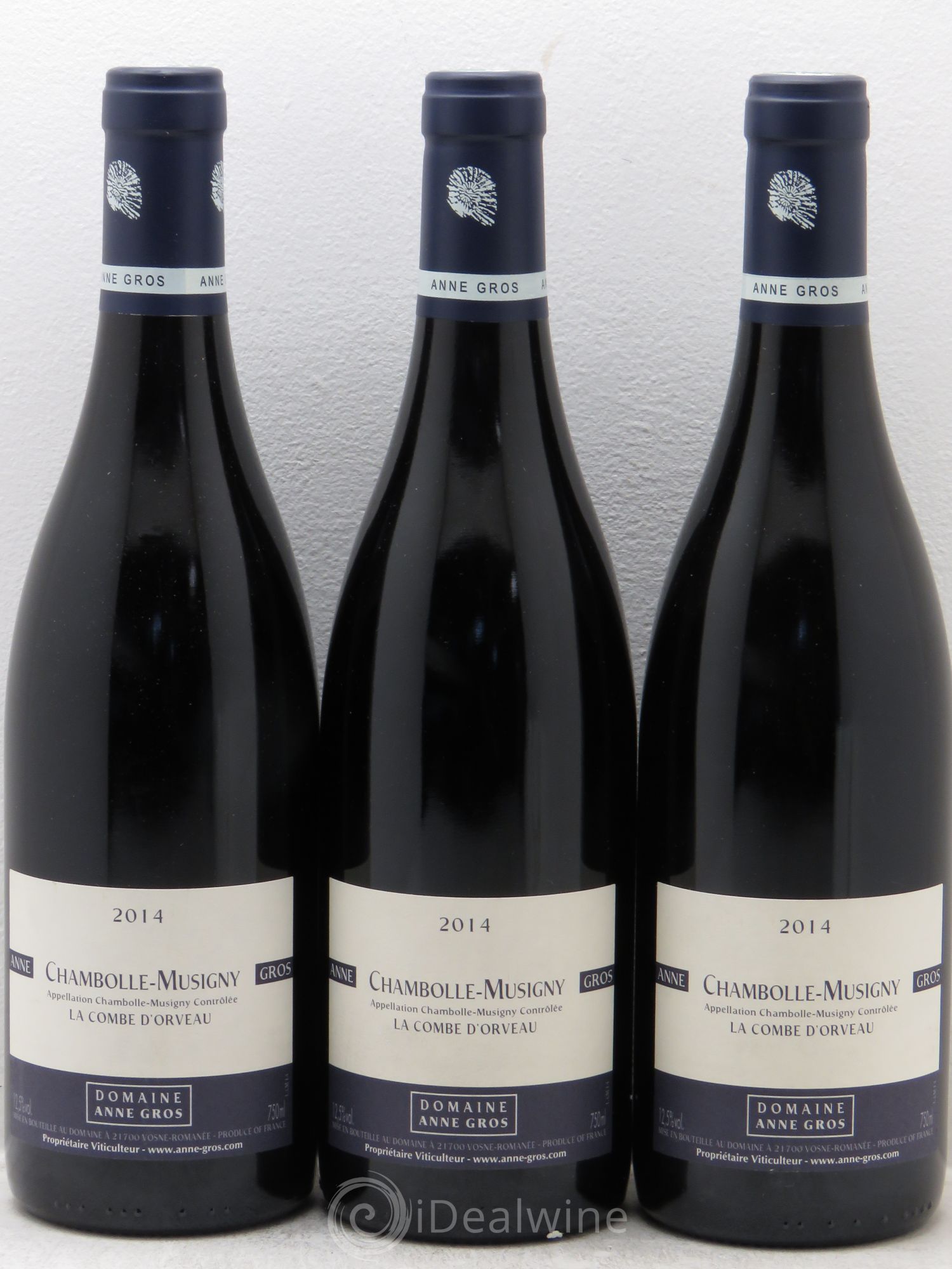 Chambolle-Musigny La Combe d'Orveau Anne Gros 2014 - Lot de 3 bouteilles - 0