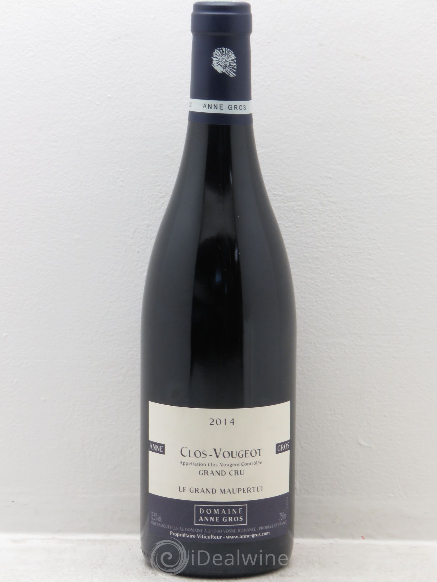 Clos de Vougeot Grand Cru Le Grand Maupertui Anne Gros 2014 - Lot de 1 bouteille - 0