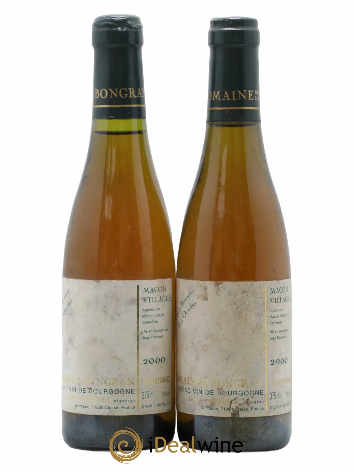 Mâcon Cuvée Botrytis Domaine de la Bongran (J.Thevenet) 2000 - Posten von 2 Demi-Flaschen - 0