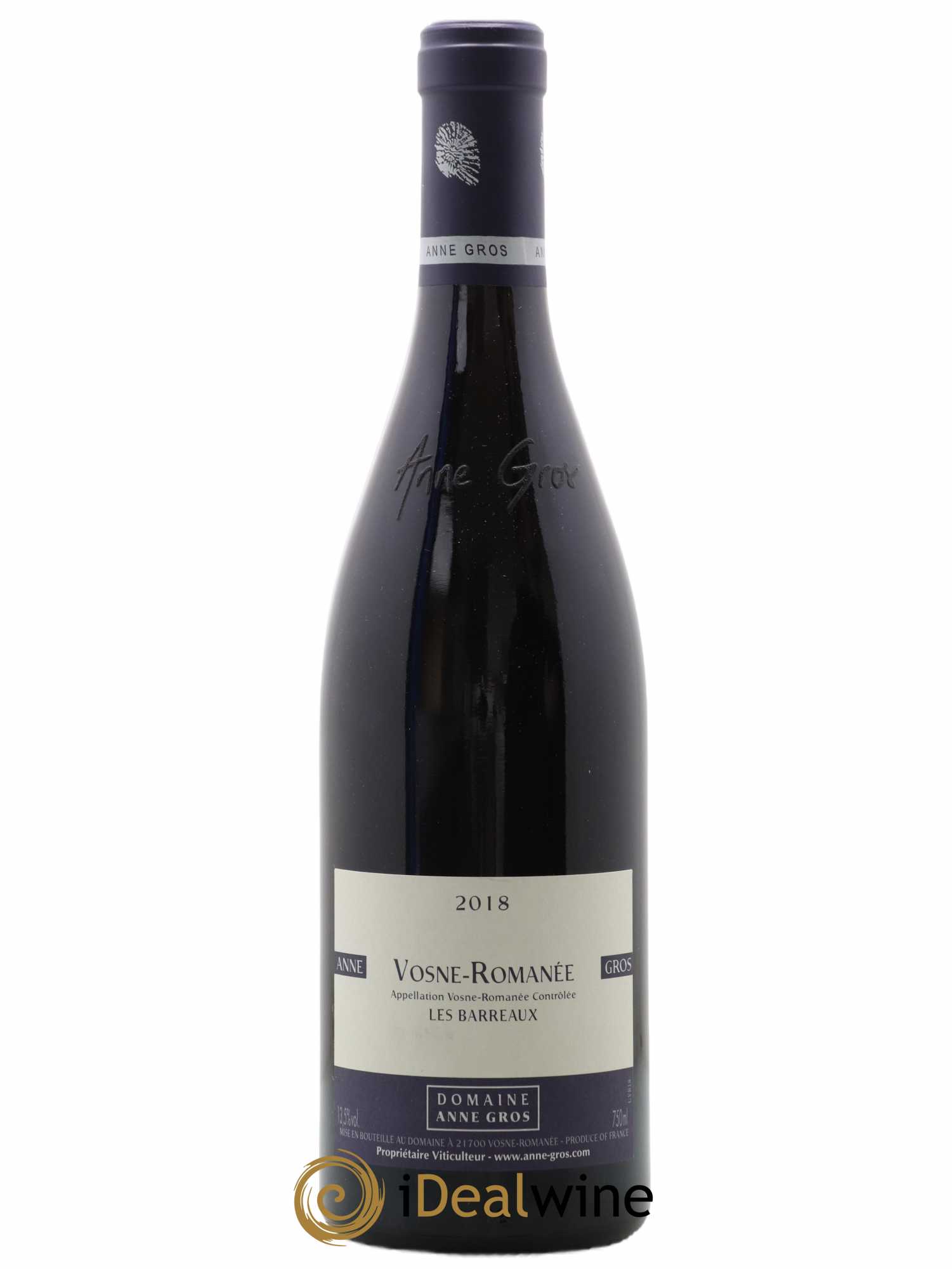 Vosne-Romanée Les Barreaux Anne Gros 2018 - Lot de 1 bouteille - 0