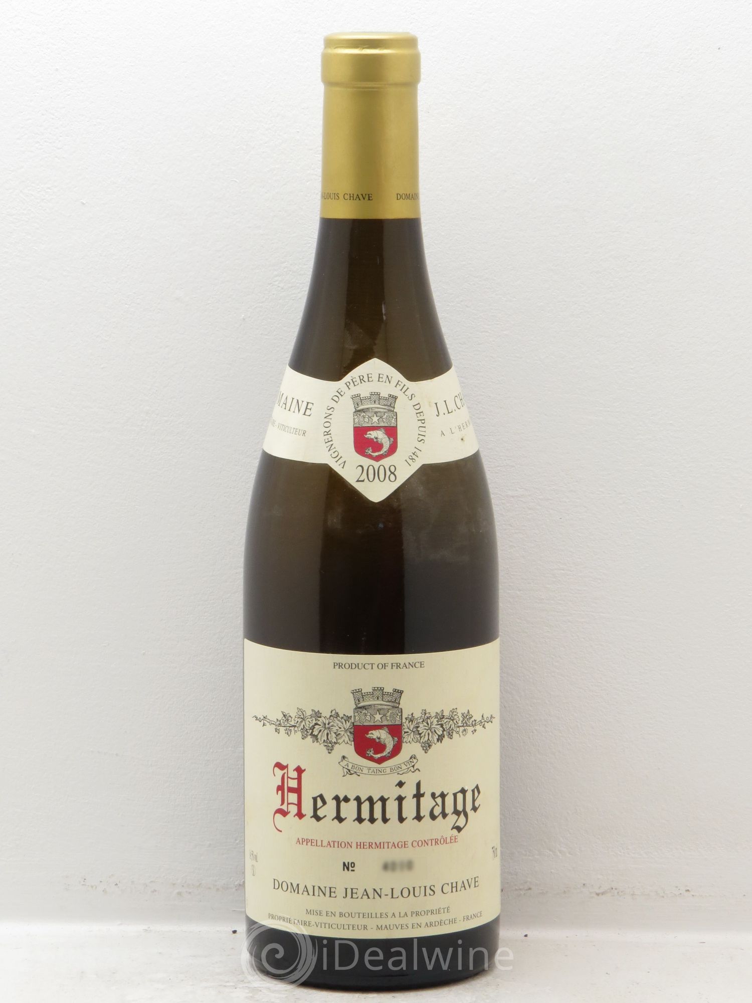 Hermitage Jean-Louis Chave 2008 - Lot de 1 bouteille - 0