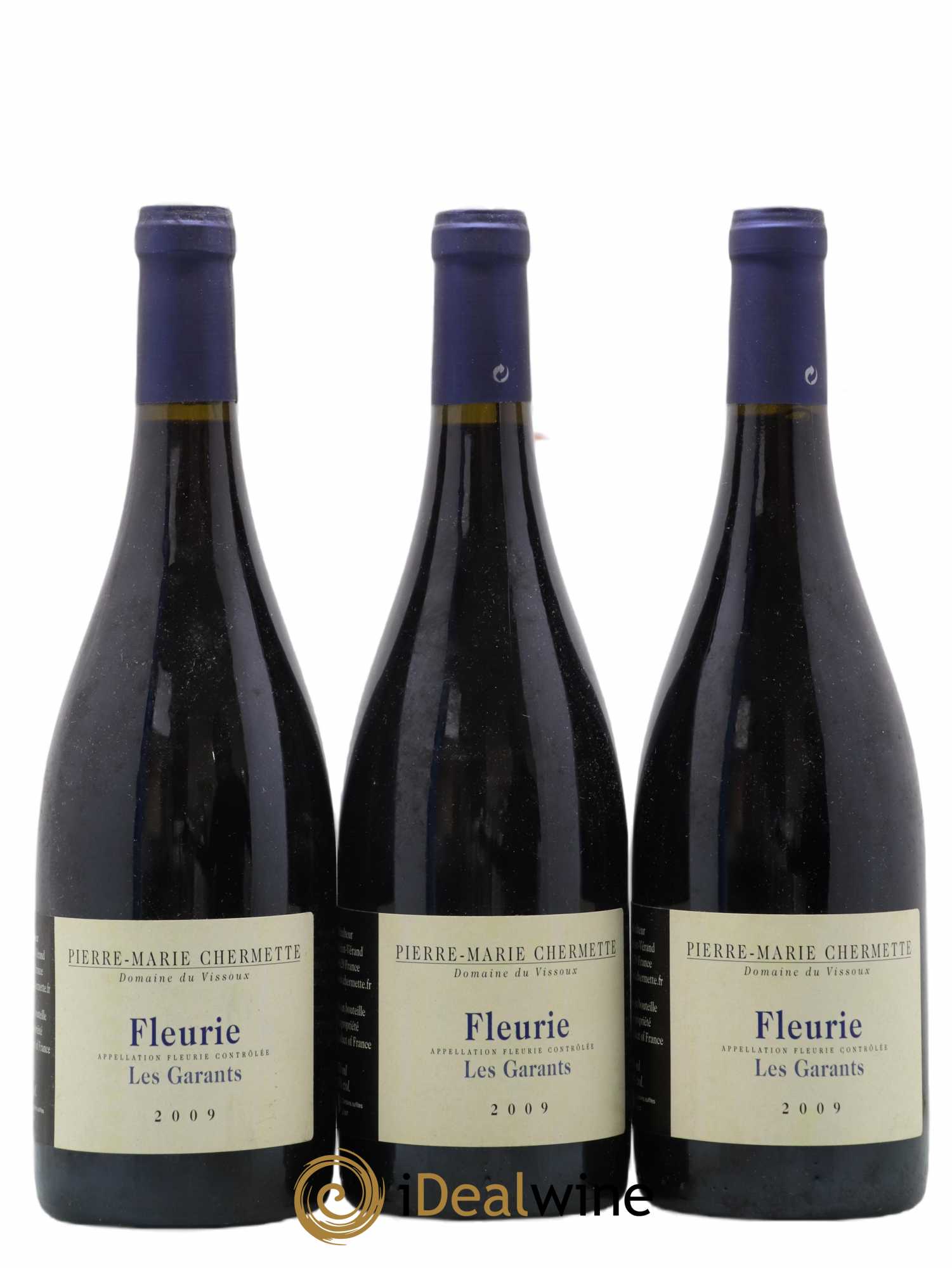 Fleurie Les Garants Domaine du Vissoux - P-M. Chermette 2009 - Lot de 3 bouteilles - 0