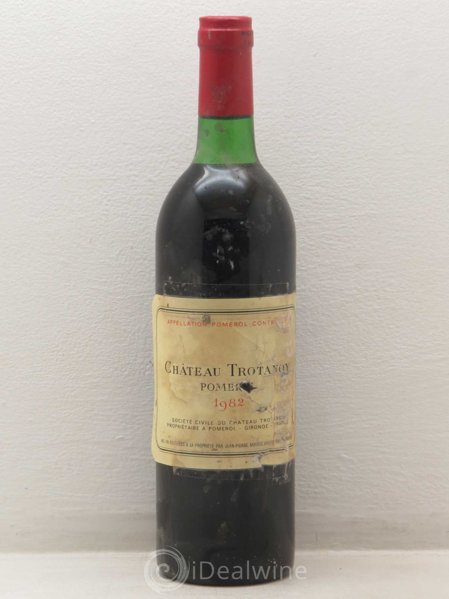 Château Trotanoy Traces de scotch 1982 - Lot de 1 bouteille - 0
