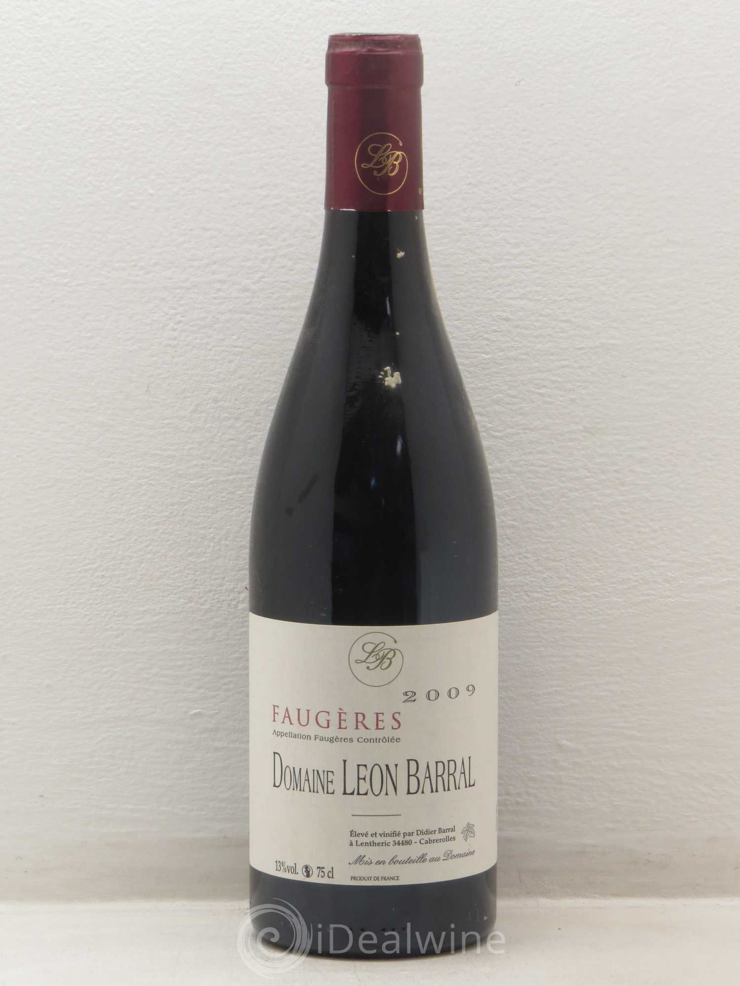 Faugères Domaine Léon Barral 2009 - Lot de 1 bouteille - 0