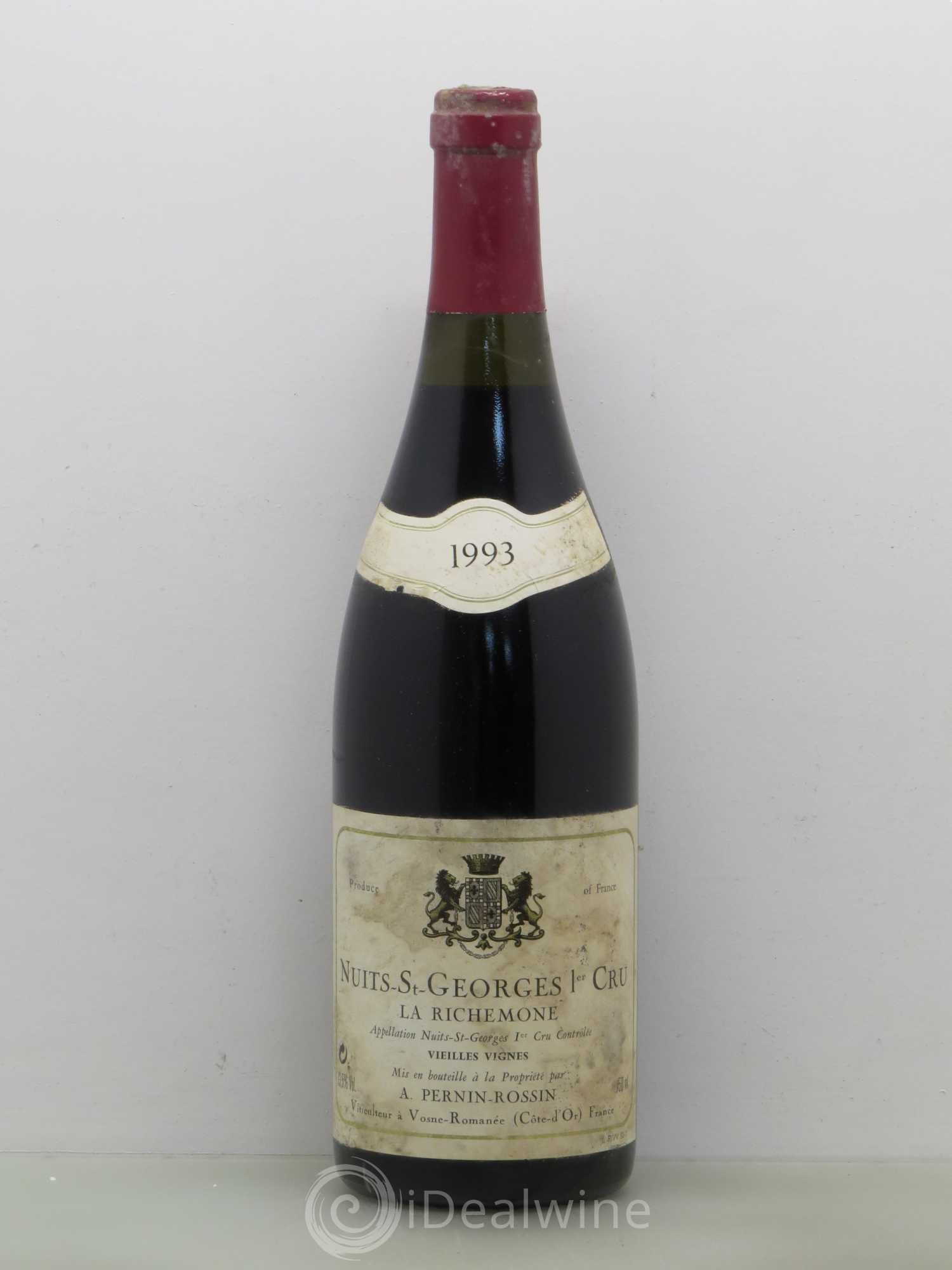 Nuits-Saint-Georges 1er Cru La Richemone Pernin-Rossin Vieilles Vignes 1993 - Posten von 1 Flasche - 0