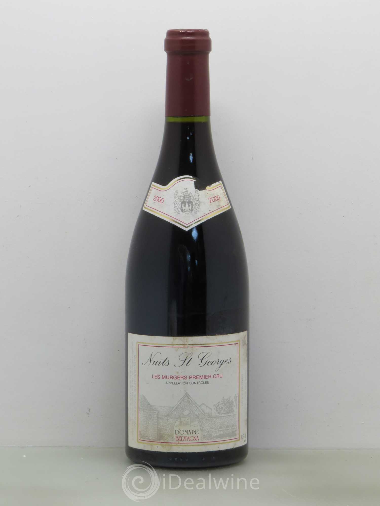 Nuits-Saint-Georges 1er Cru Les Murgers Bertagna 2000 - Lot de 1 bouteille - 0