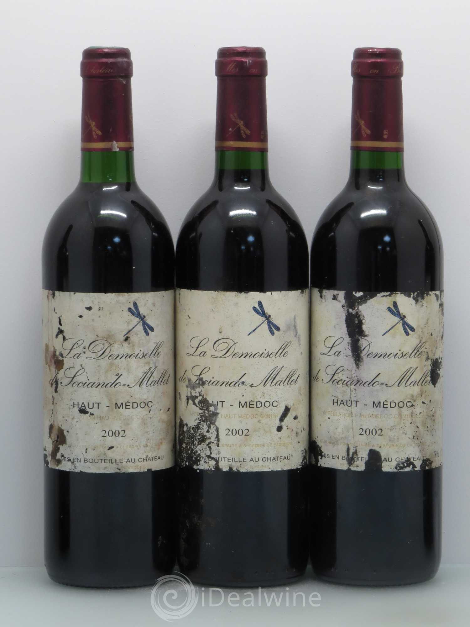 Demoiselle de Sociando Mallet Second Vin 2002 - Lot de 5 bouteilles - 1