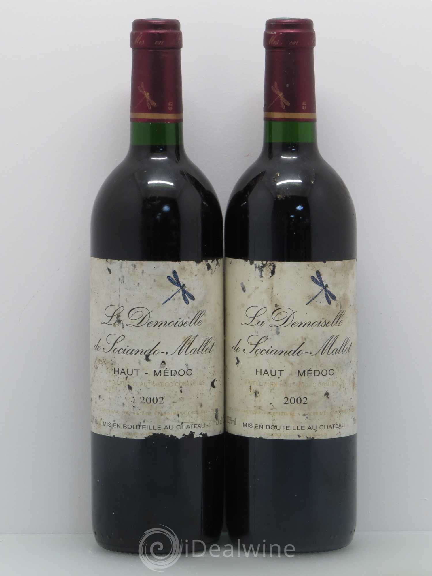 Demoiselle de Sociando Mallet Second Vin 2002 - Lot de 5 bouteilles - 2