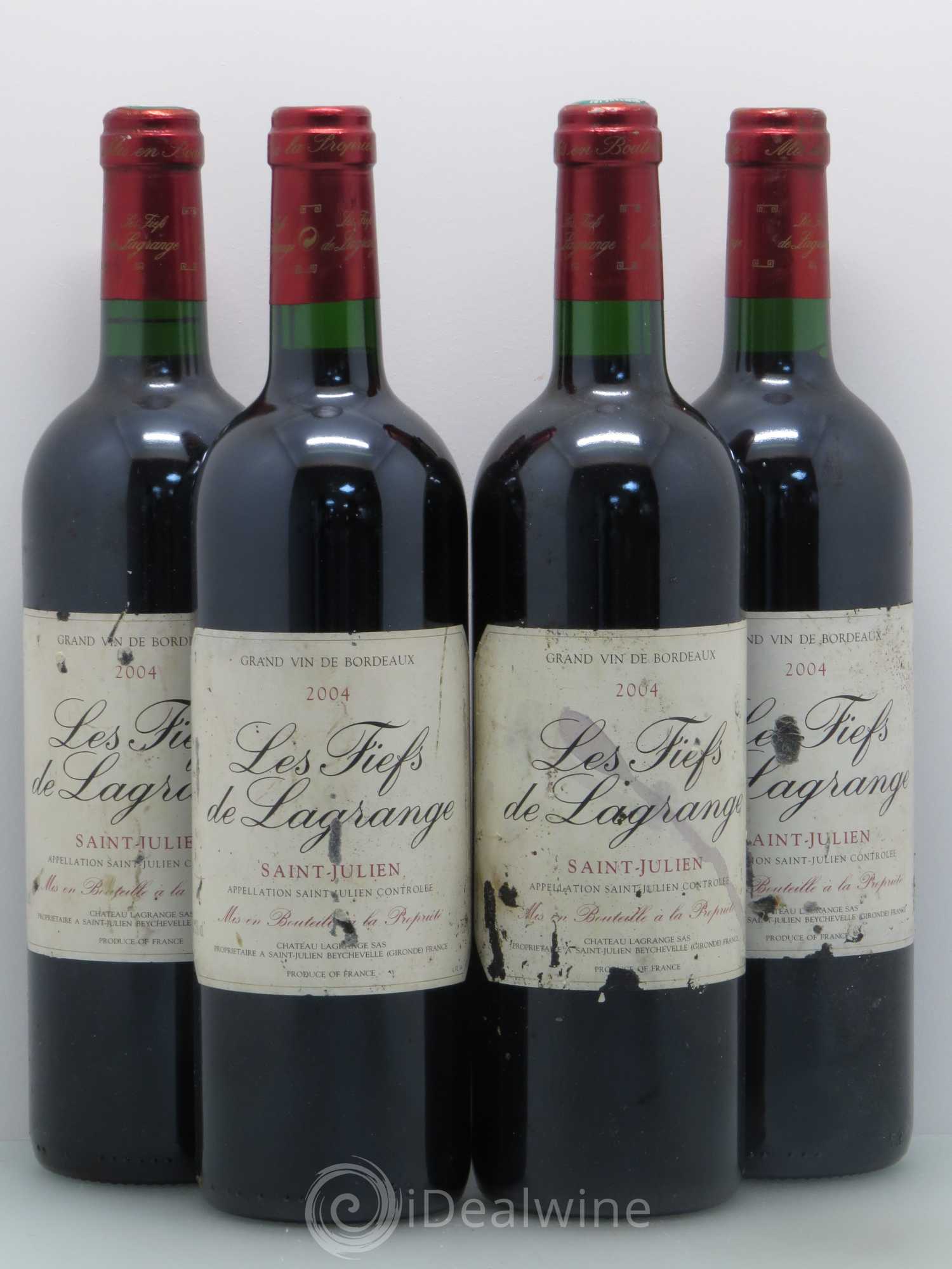 Les Fiefs de Lagrange Second Vin 2004 - Lot de 4 bouteilles - 0