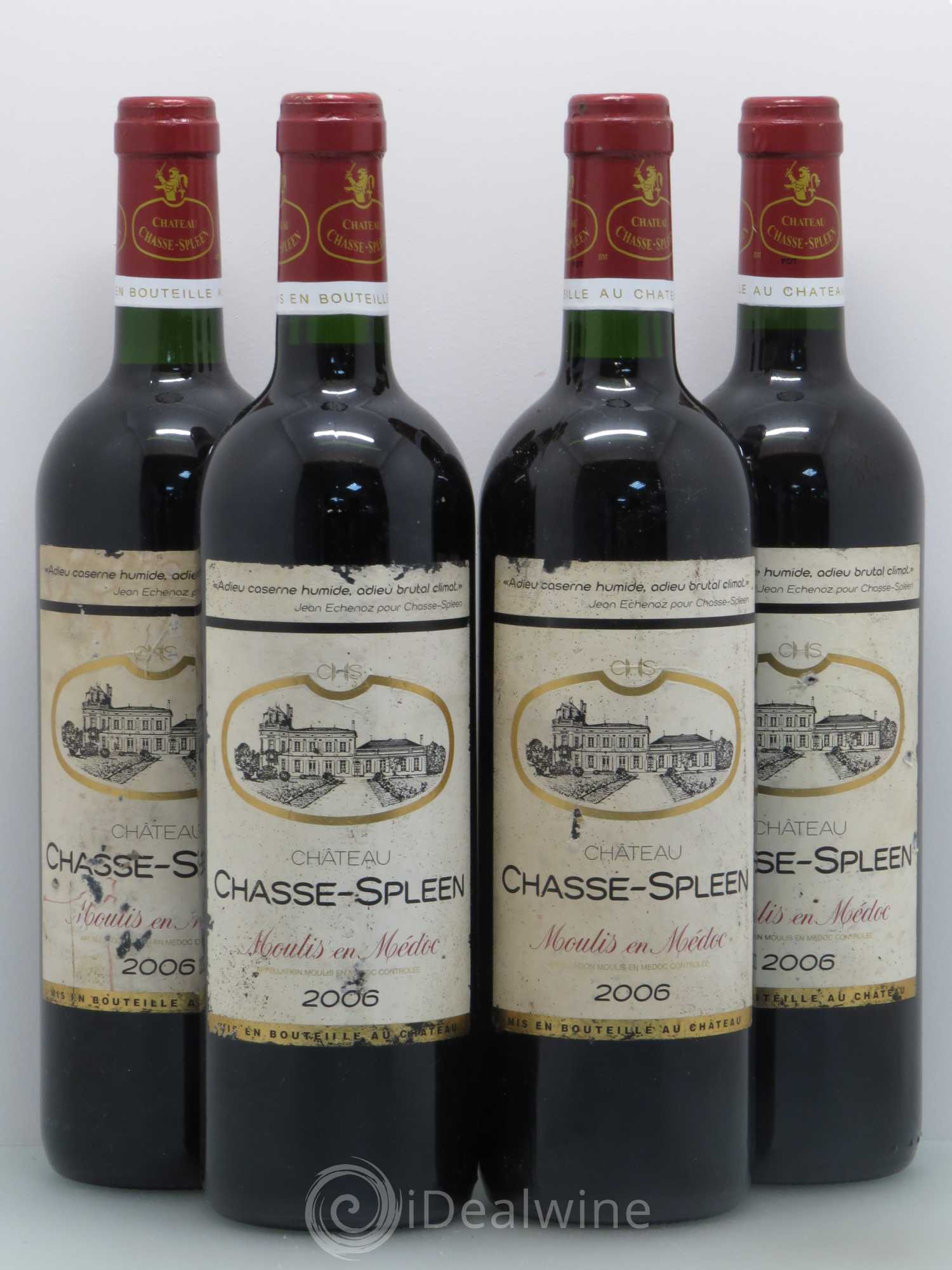 Château Chasse Spleen 2006 - Lot de 4 bouteilles - 0