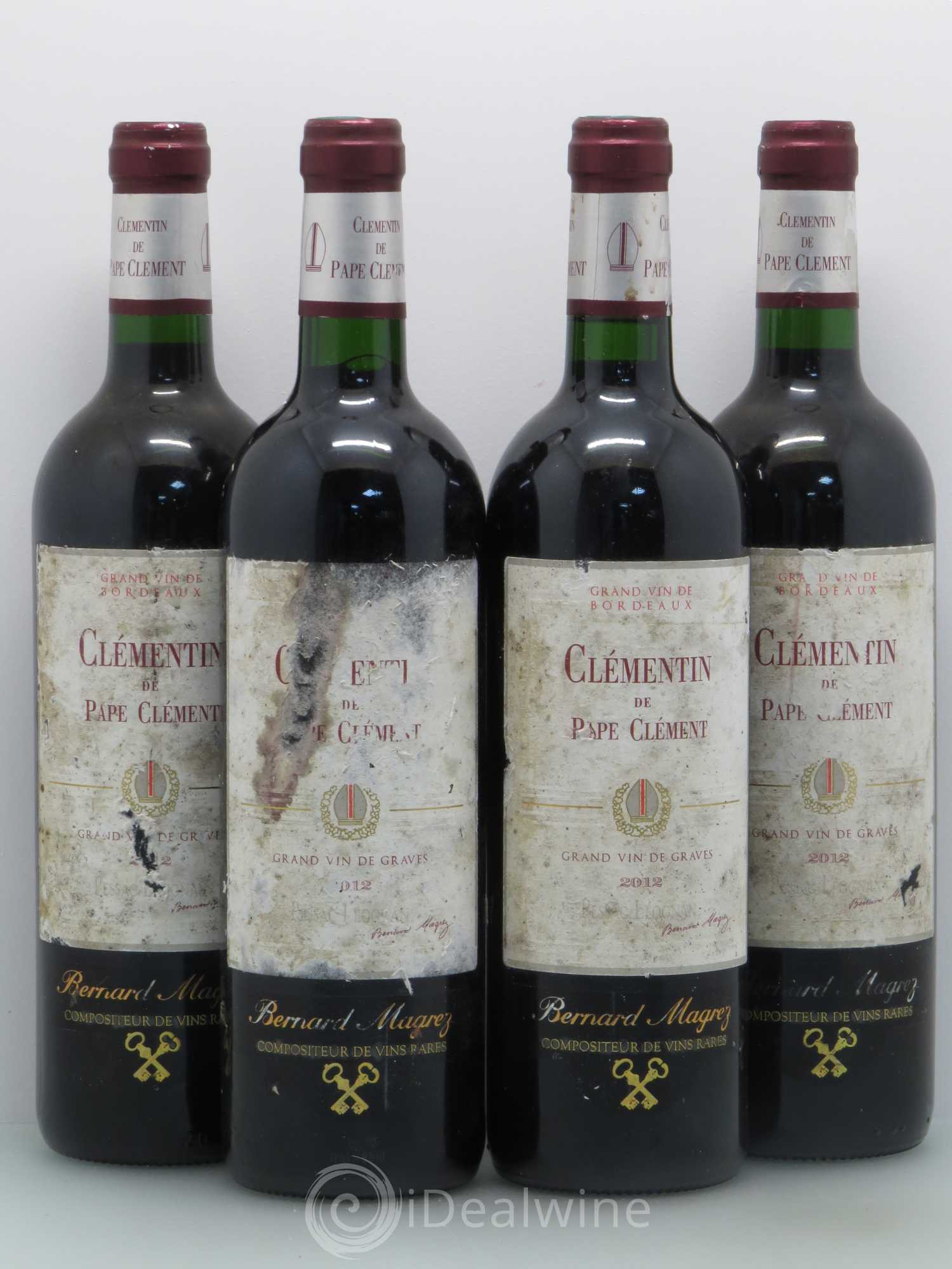 Le Clémentin de Pape Clément Second Vin 2012 - Lot de 4 bouteilles - 0