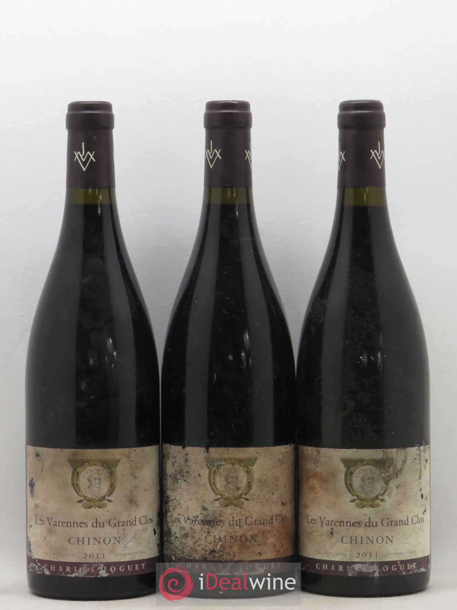 Chinon Les Varennes du Grand Clos Charles Joguet 2011 - Lot de 3 bouteilles - 0