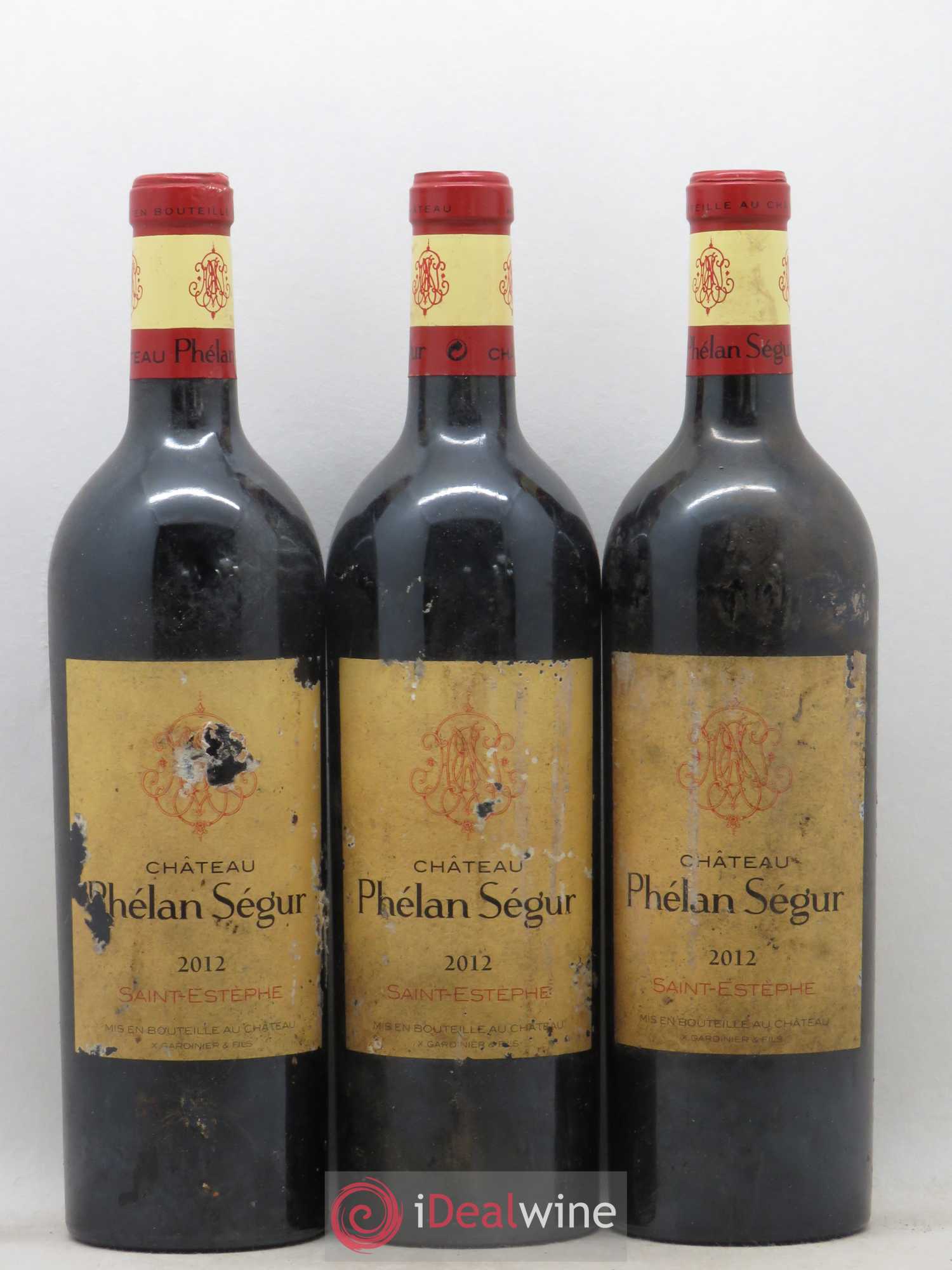 Château Phélan Ségur 2012 - Lot de 3 bouteilles - 0