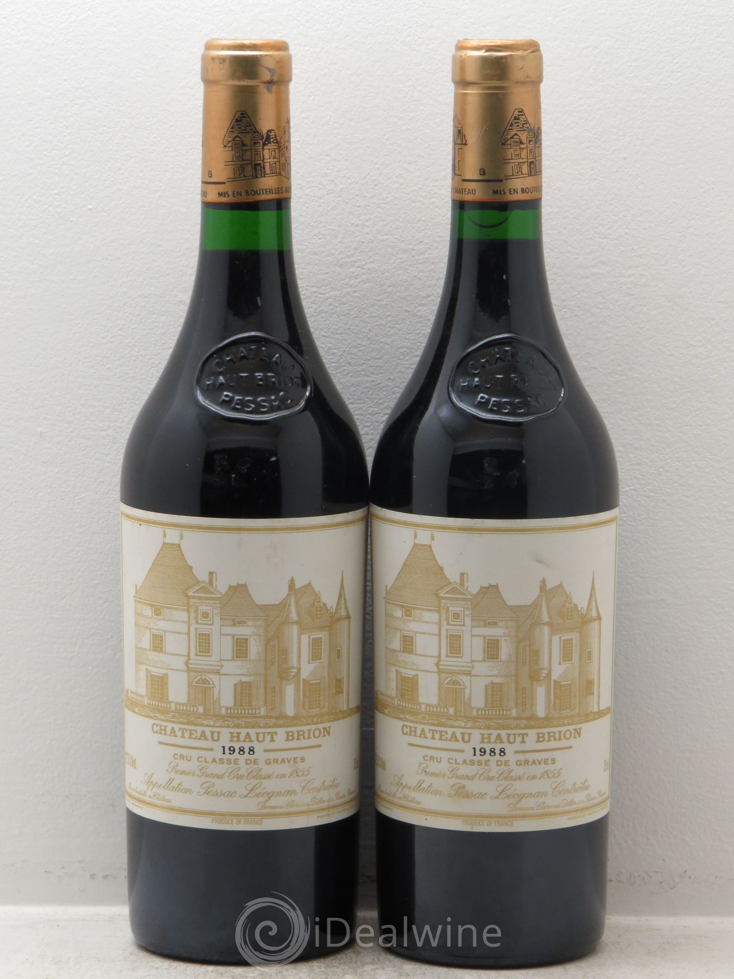 Château Haut Brion 1er Grand Cru Classé 1988 - Lot de 2 bouteilles - 0