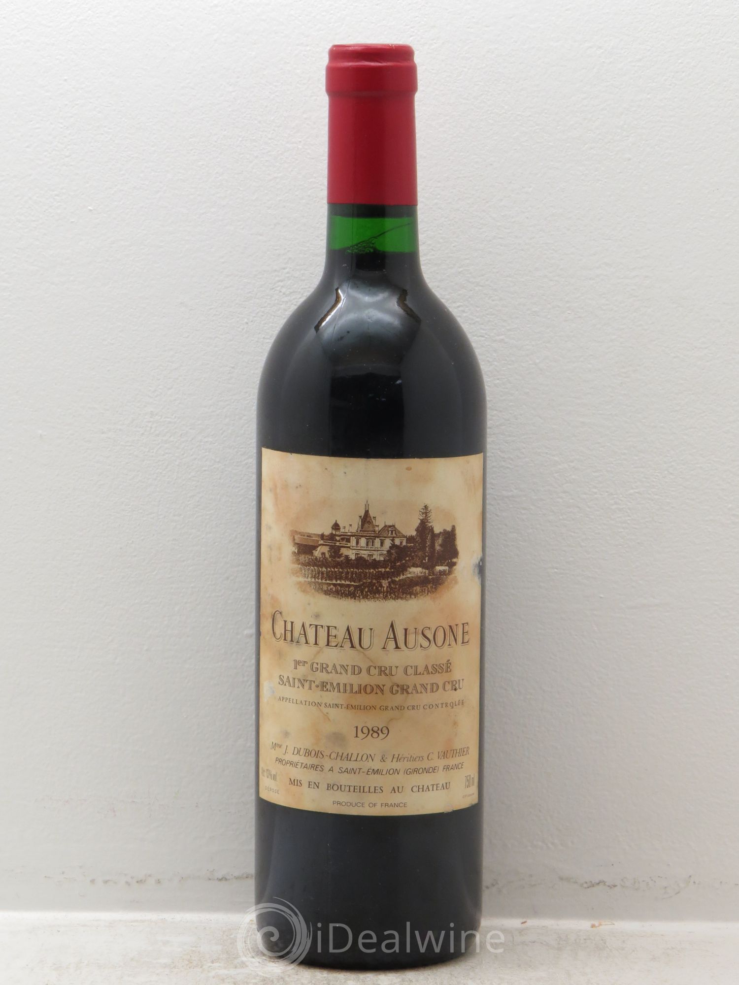 Château Ausone 1er Grand Cru Classé A 1989 - Lot de 1 bouteille - 0