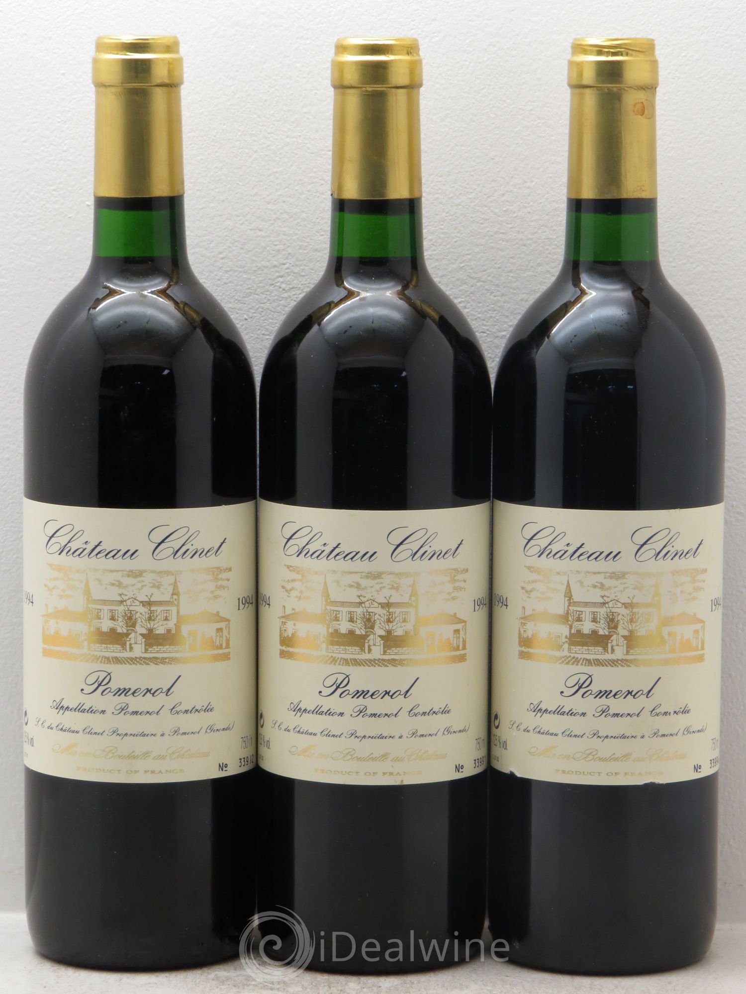 Château Clinet 1994 - Lot de 3 bouteilles - 0