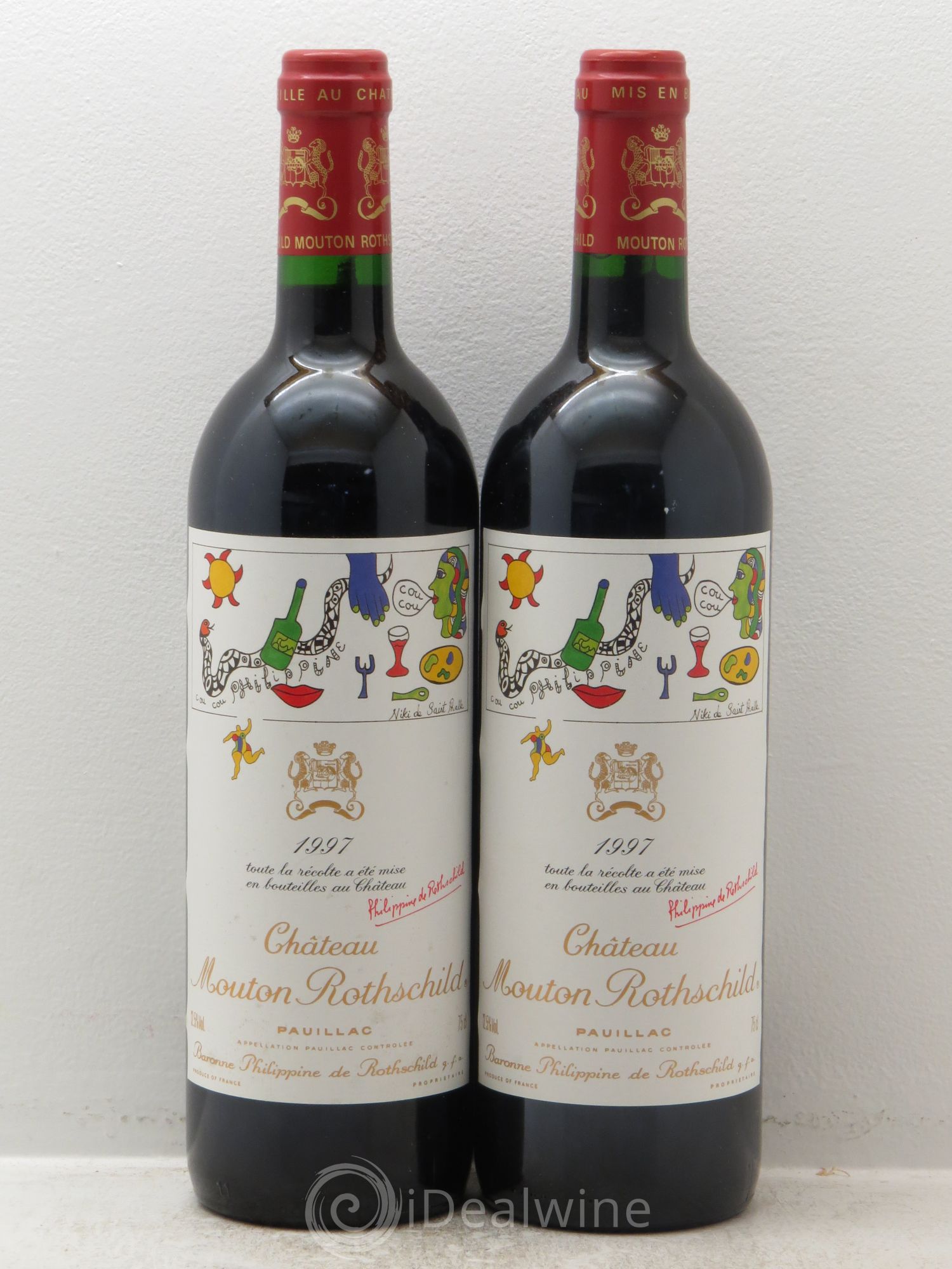 Château Mouton Rothschild 1er Grand Cru Classé 1997 - Lot de 2 bouteilles - 0