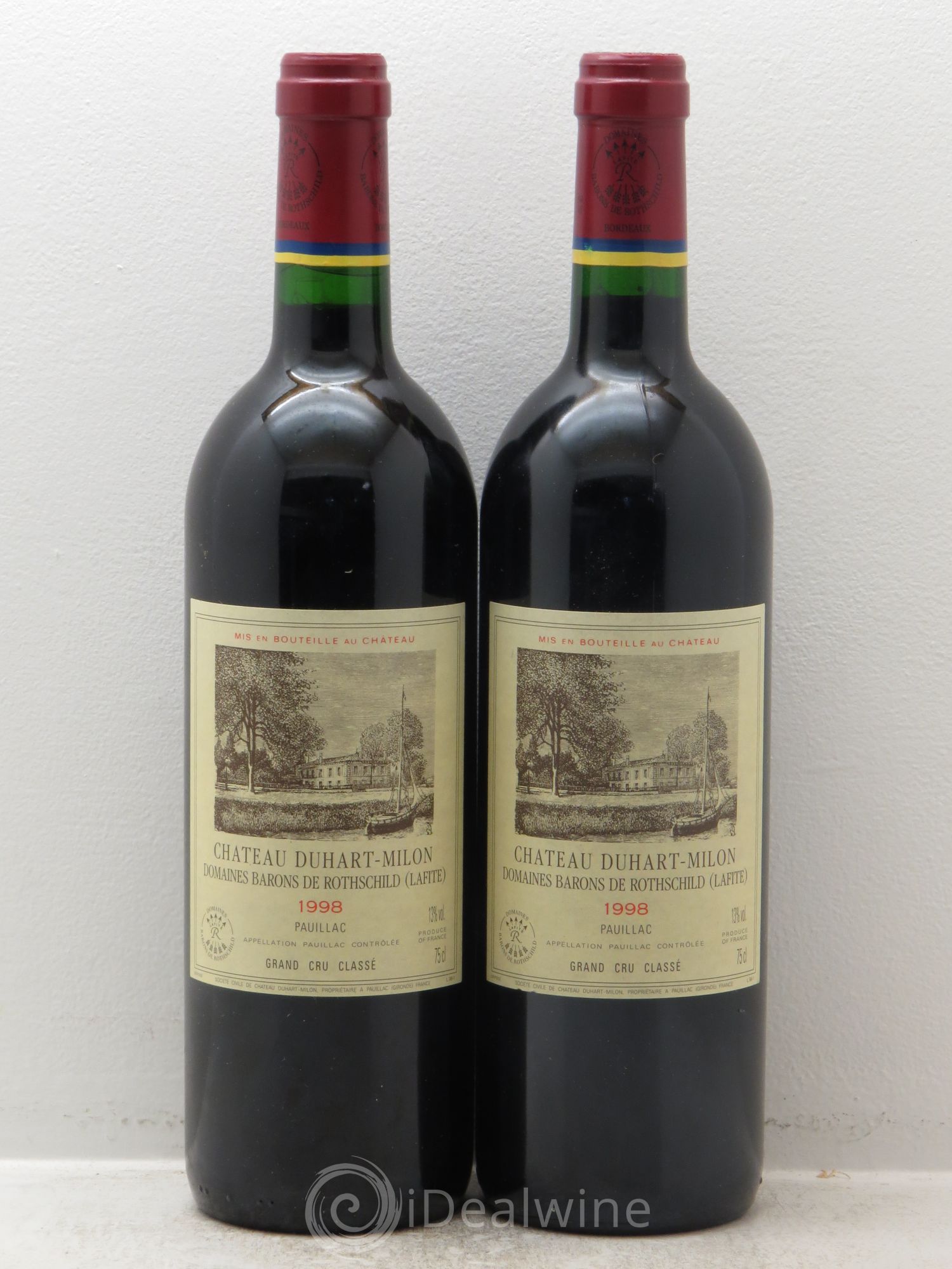 Château Duhart-Milon 4ème Grand Cru Classé 1998 - Lot de 2 bouteilles - 0