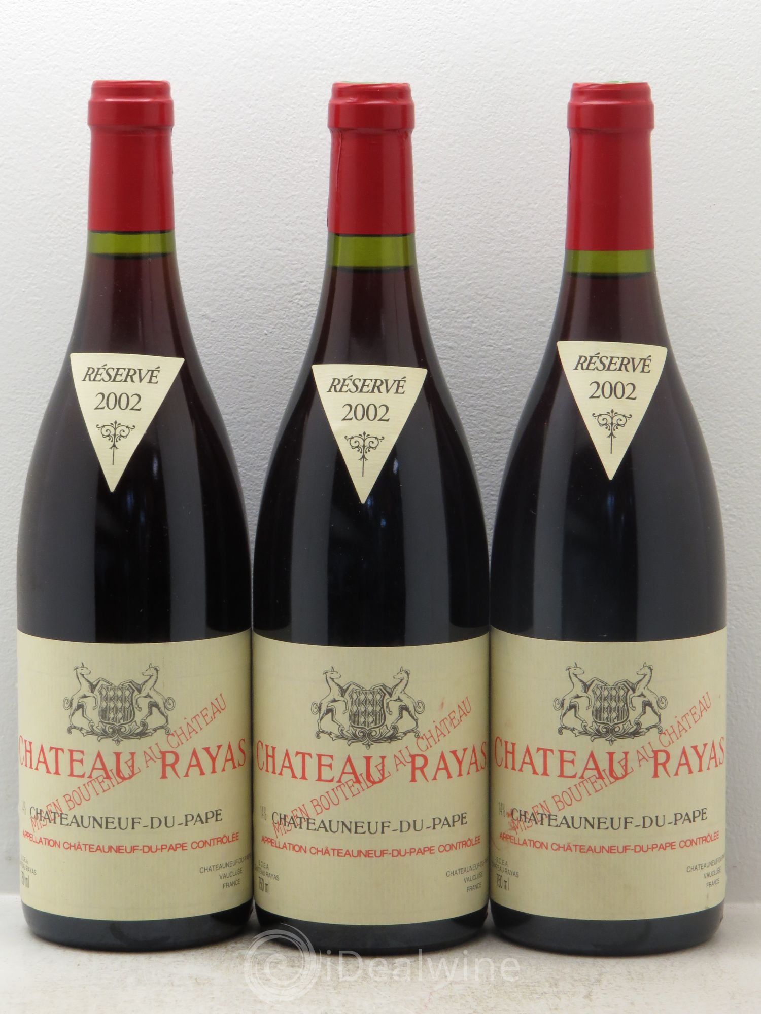 Châteauneuf-du-Pape Château Rayas Emmanuel Reynaud 2002 - Lot de 3 bouteilles - 0