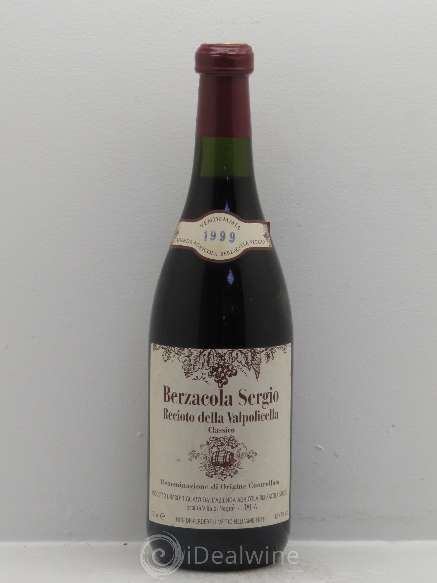 Italie Sergio Berzacola Recolto della Valpolicella Classico 1999 - Posten von 1 Flasche - 0