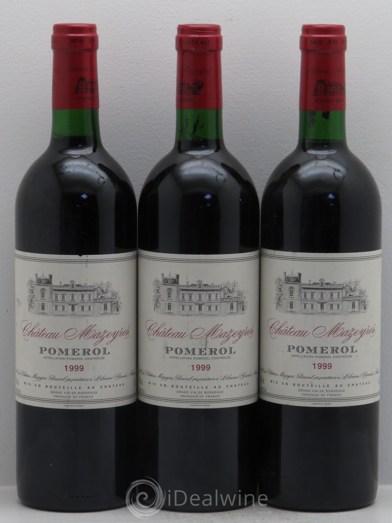 Château Mazeyres 1999 - Lot de 3 bouteilles - 0