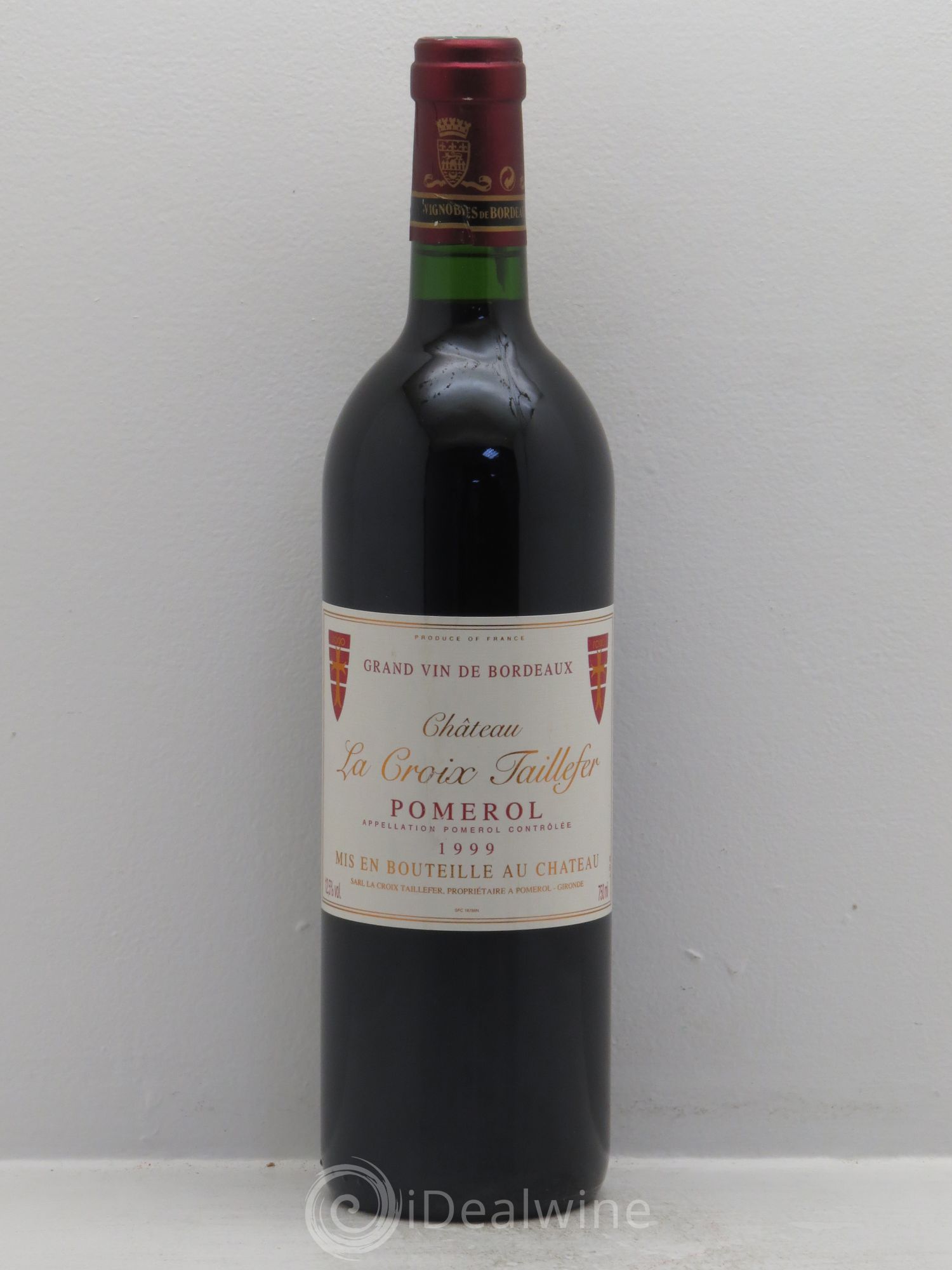 Château la Croix Taillefer 1999 - Lot de 1 bouteille - 0