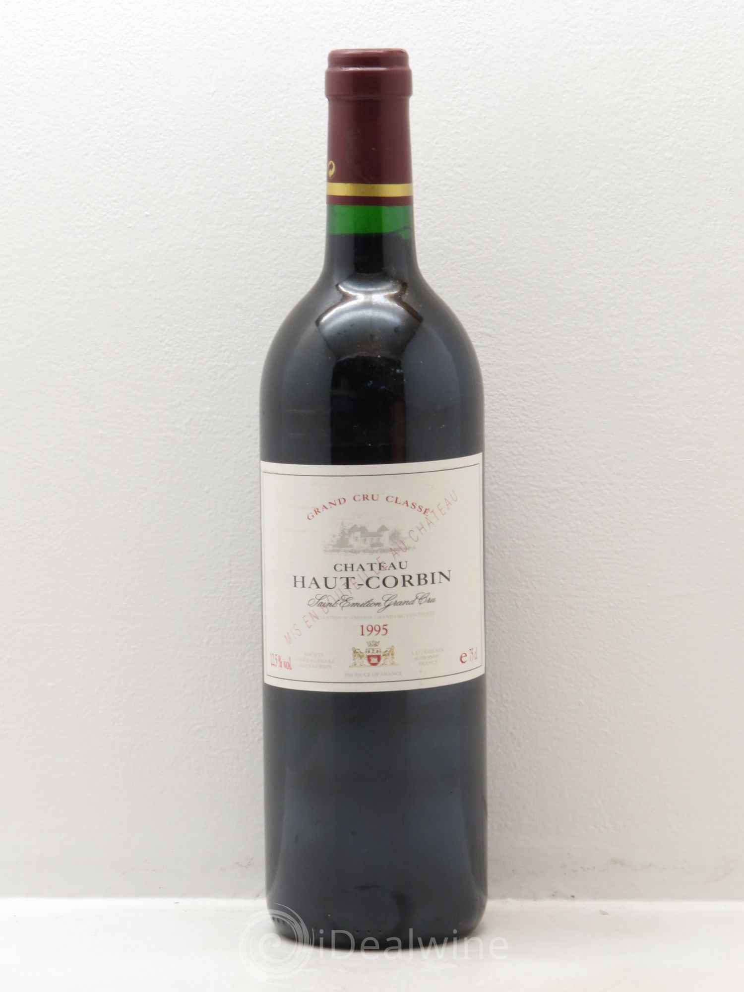 Château Haut Corbin Grand Cru 1995 - Lot de 1 bouteille - 0