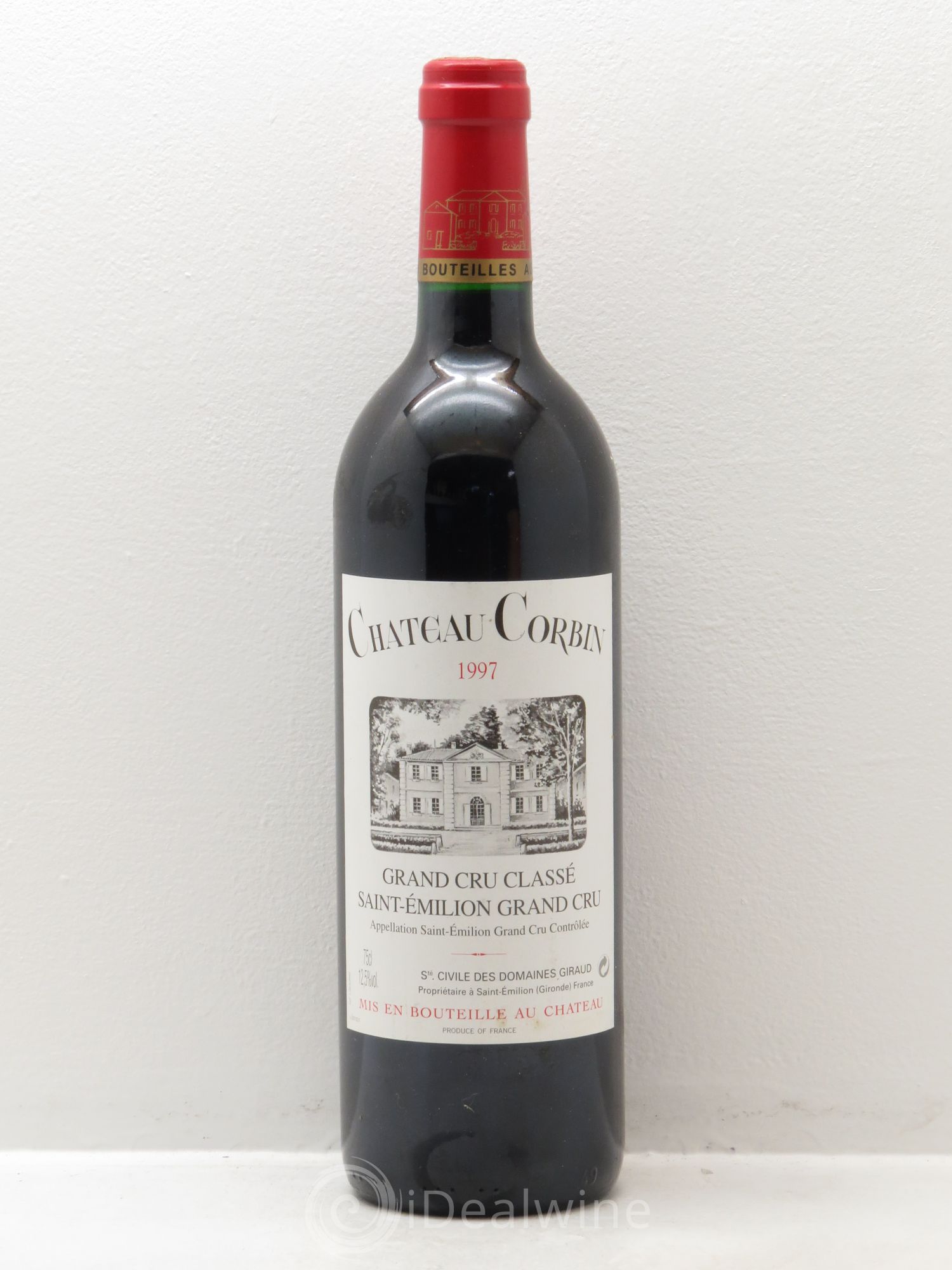 Château Corbin Grand Cru Classé 1997 - Lot de 1 bouteille - 0