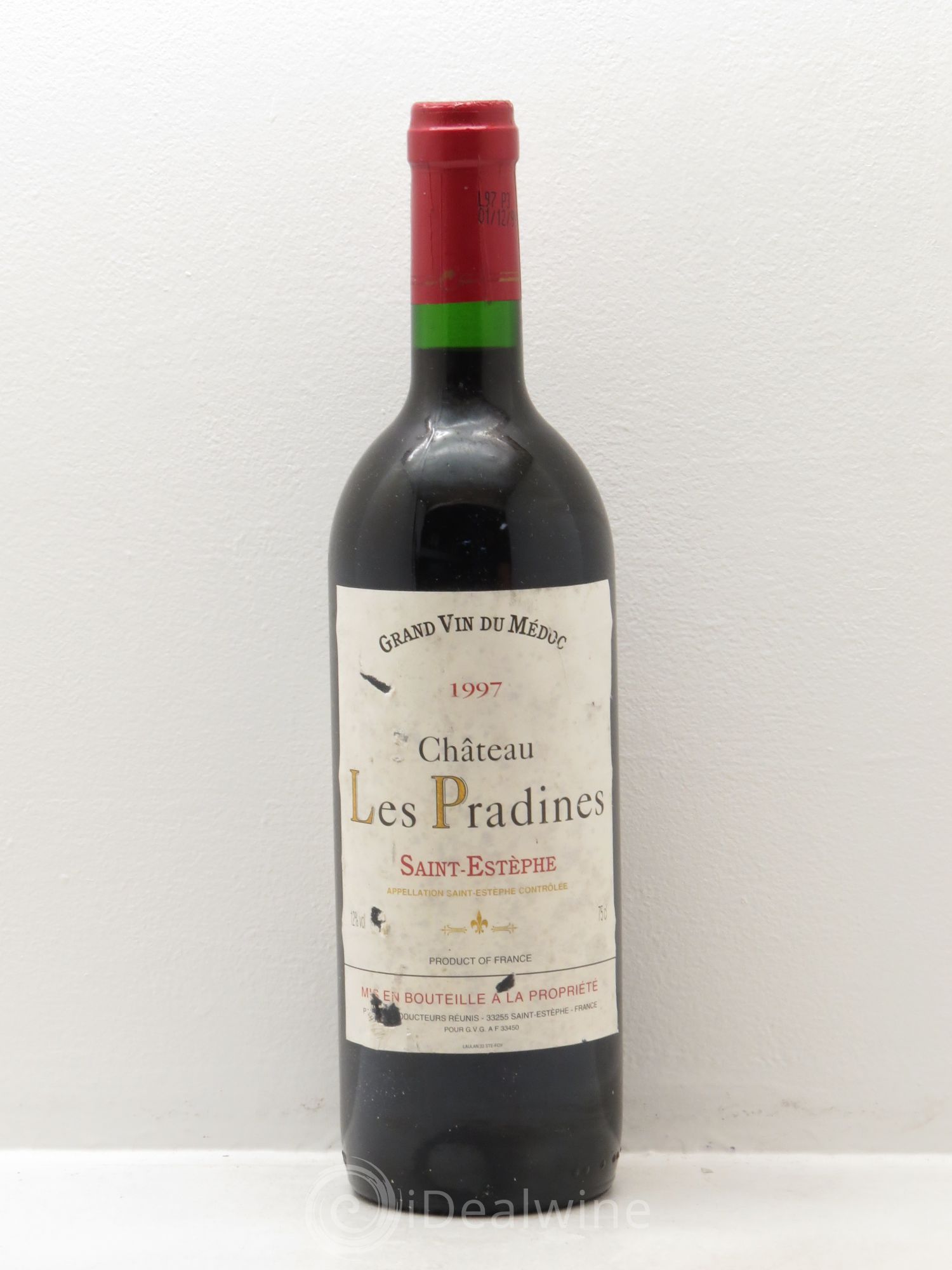Château Saint-Estèphe Les Pradines 1997 - Posten von 1 Flasche - 0