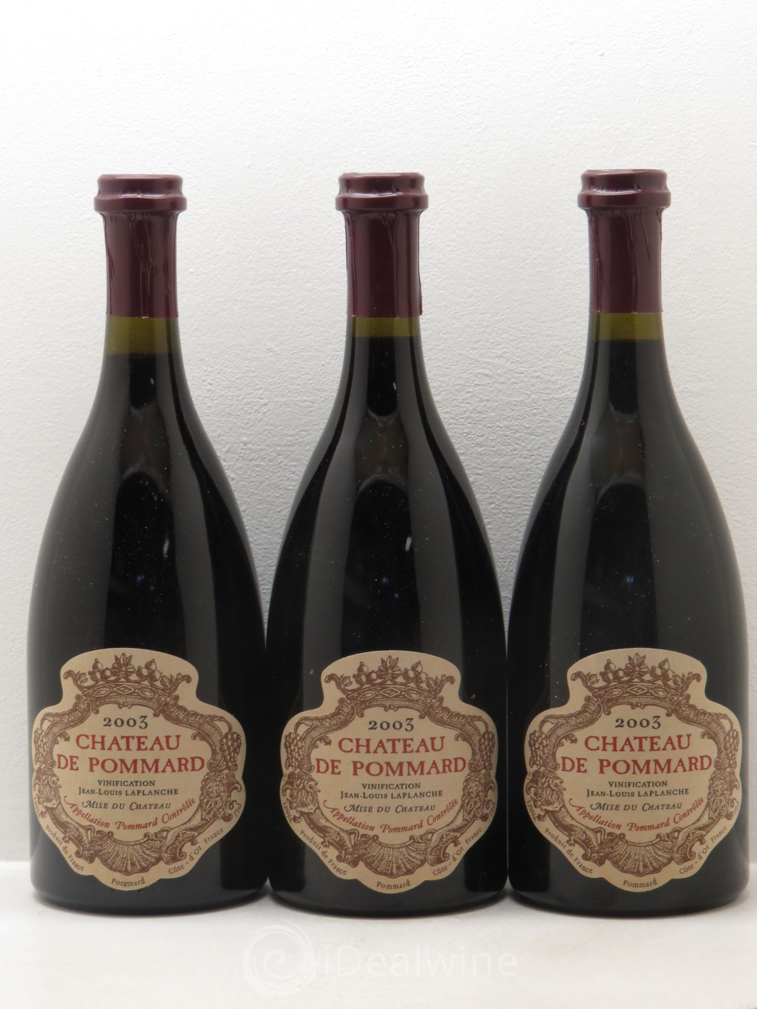 Pommard Château de Pommard 2003 - Lot de 3 bouteilles - 0