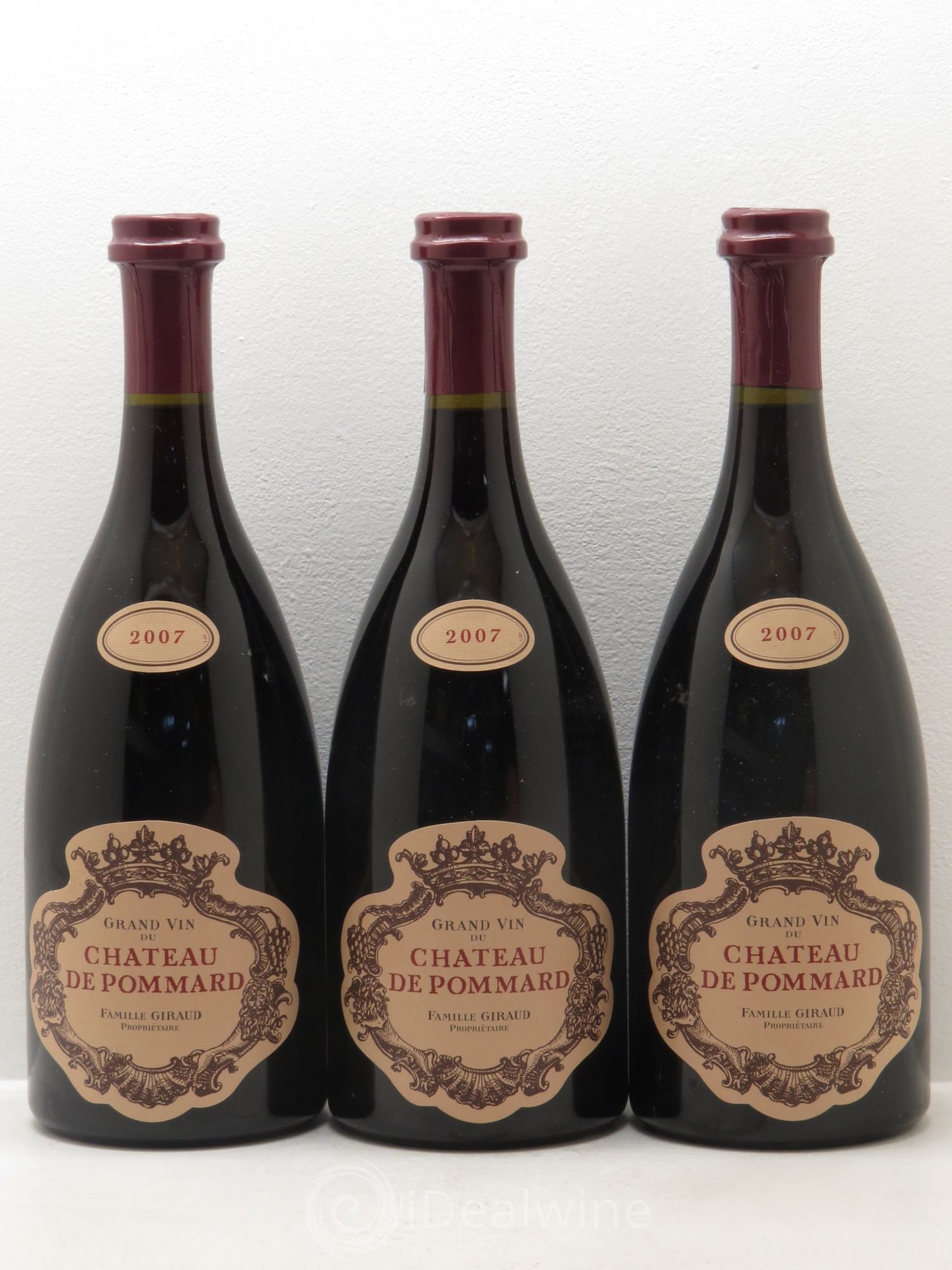 Pommard Château de Pommard 2007 - Lot de 3 bouteilles - 0
