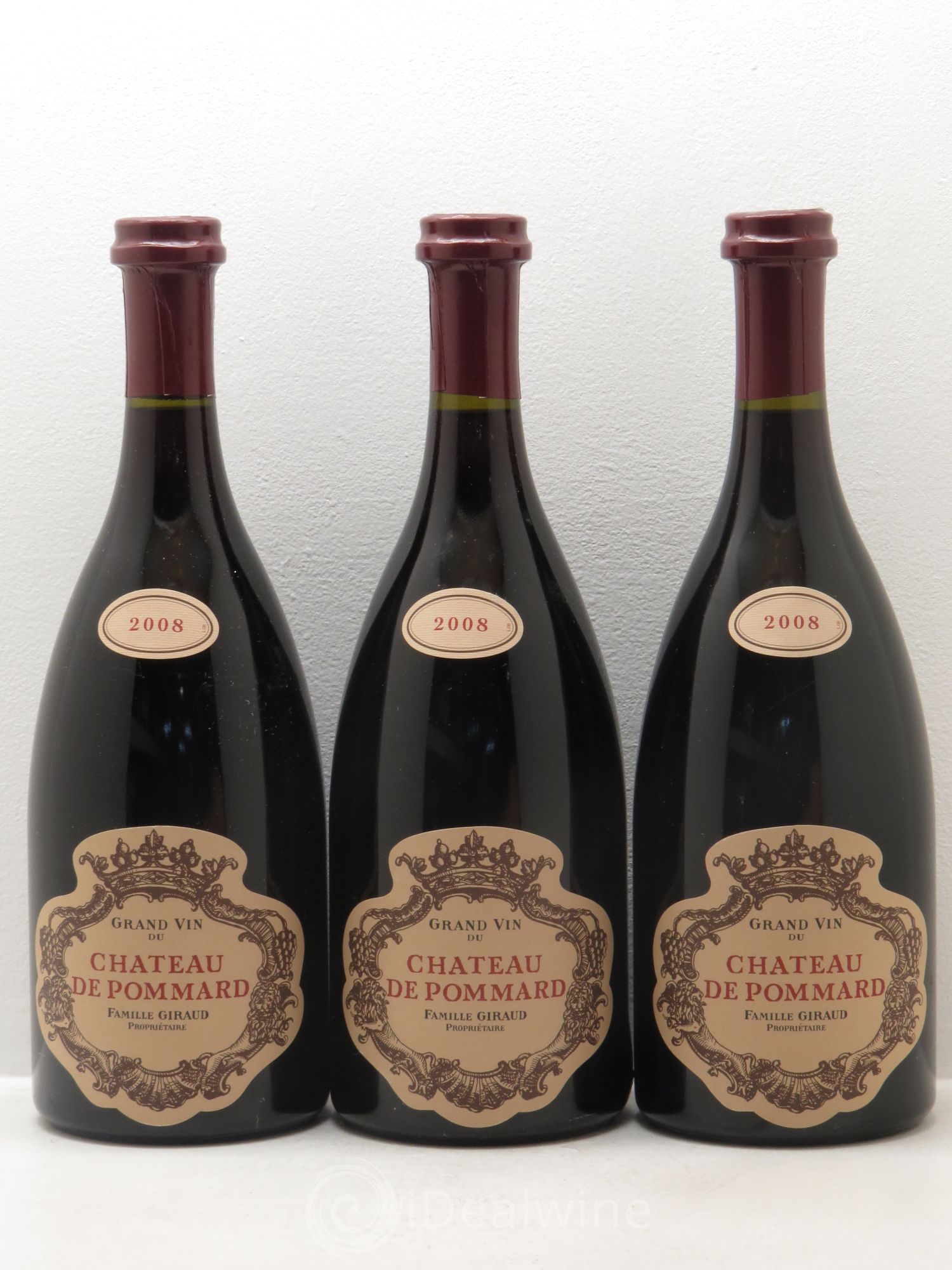 Pommard Château de Pommard 2008 - Lot de 3 bouteilles - 0