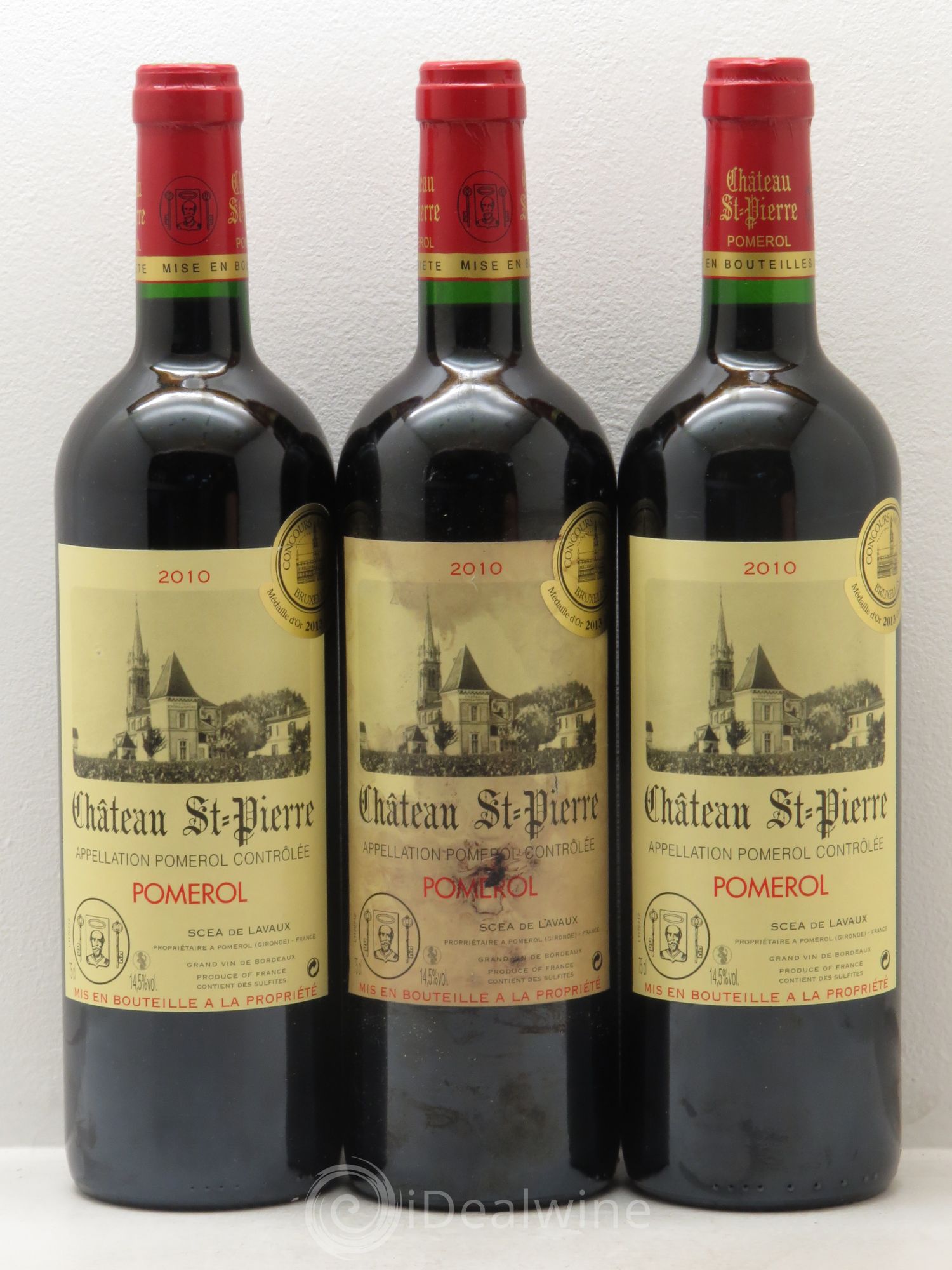 Château Saint-Pierre 2010 - Lot de 3 bouteilles - 0