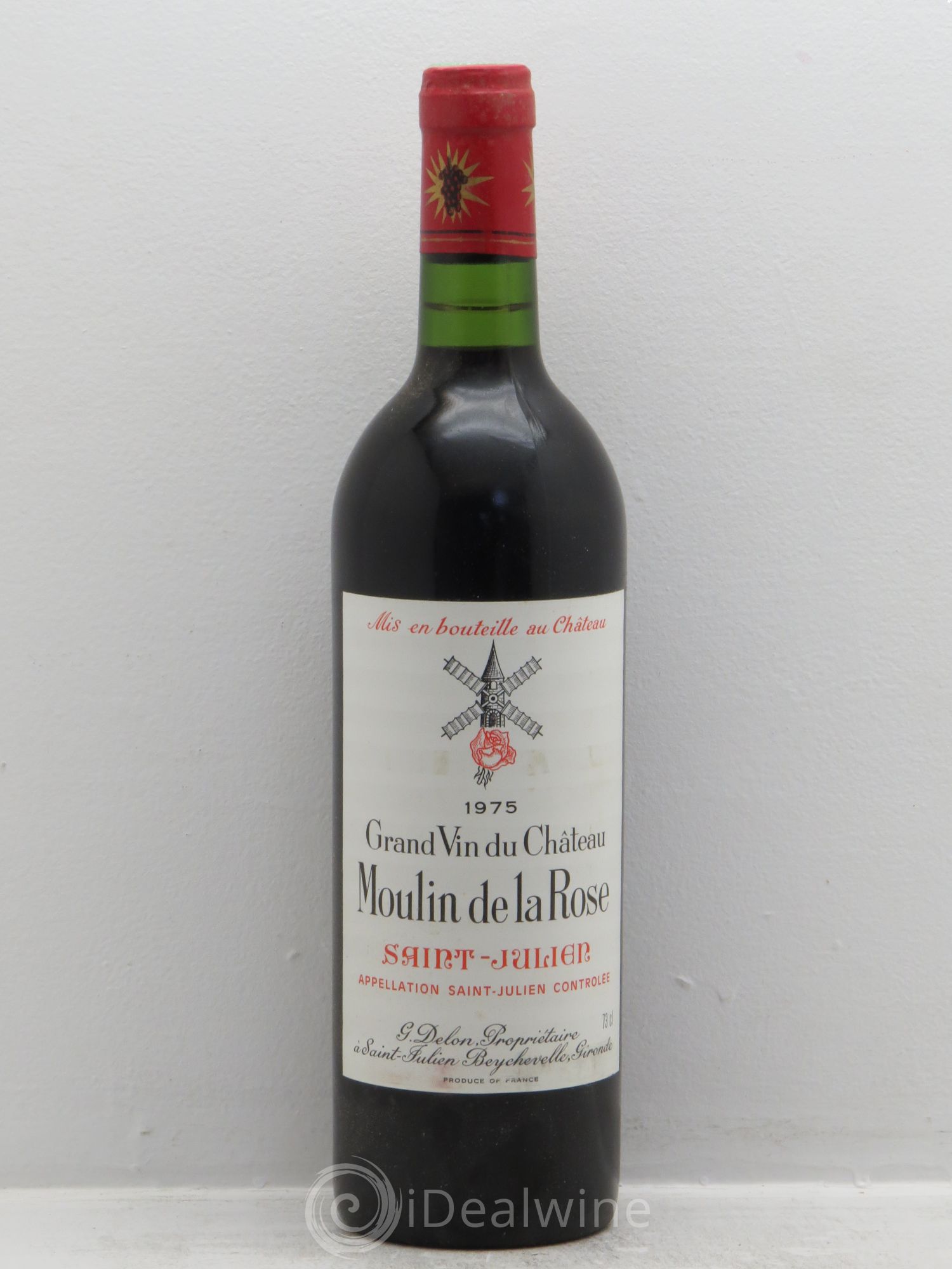 Château Moulin de la Rose Cru Bourgeois 1975 - Lot de 1 bouteille - 0