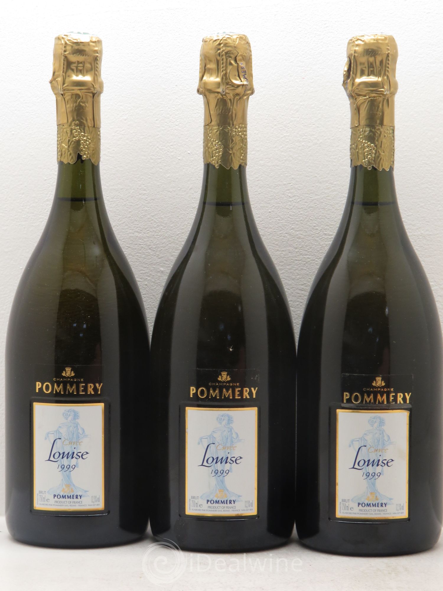 Cuvée Louise Pommery 1999 - Lot de 3 bouteilles - 0
