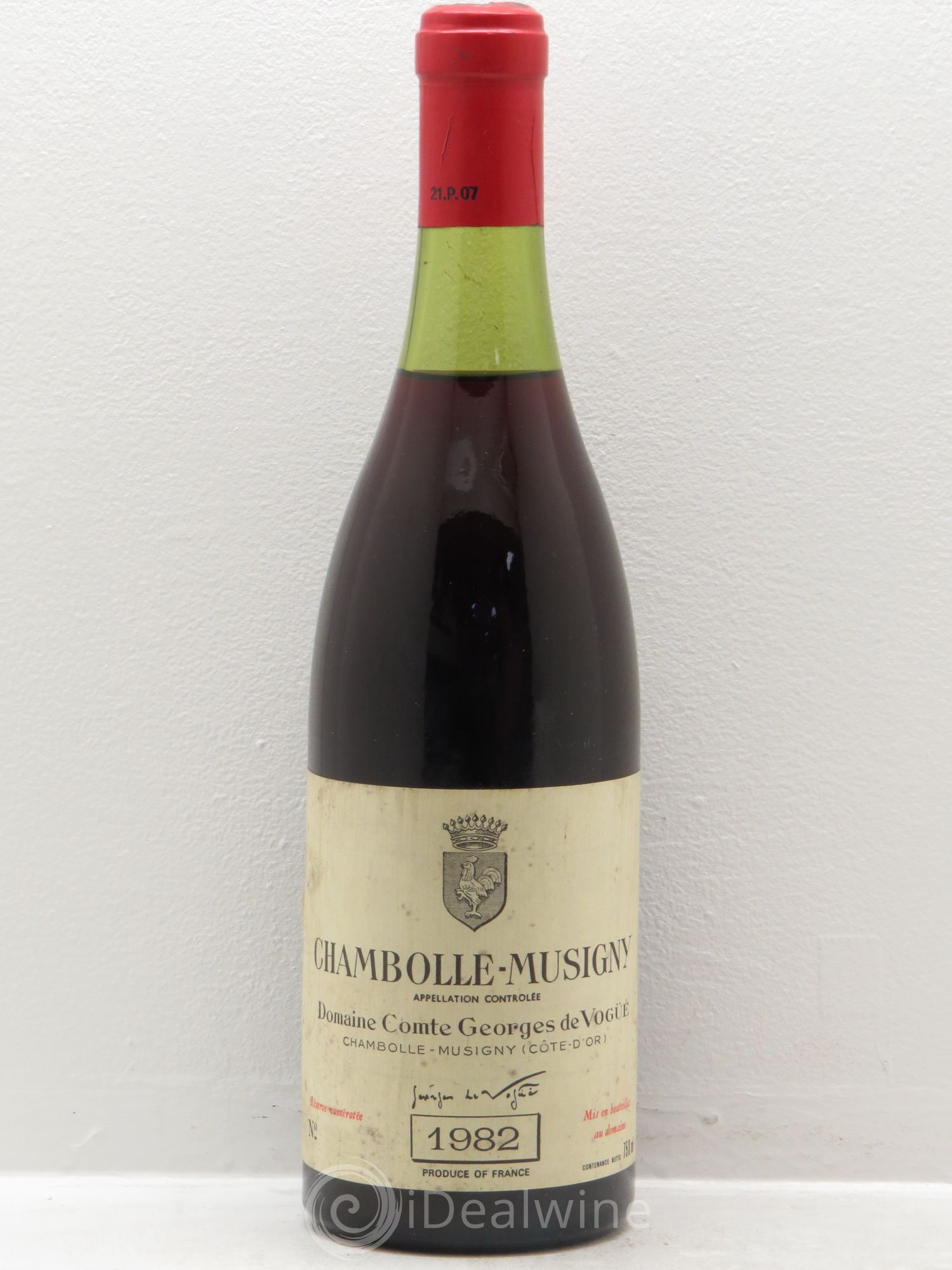 Chambolle-Musigny Comte Georges de Vogüé 1982 - Lot de 1 bouteille - 0