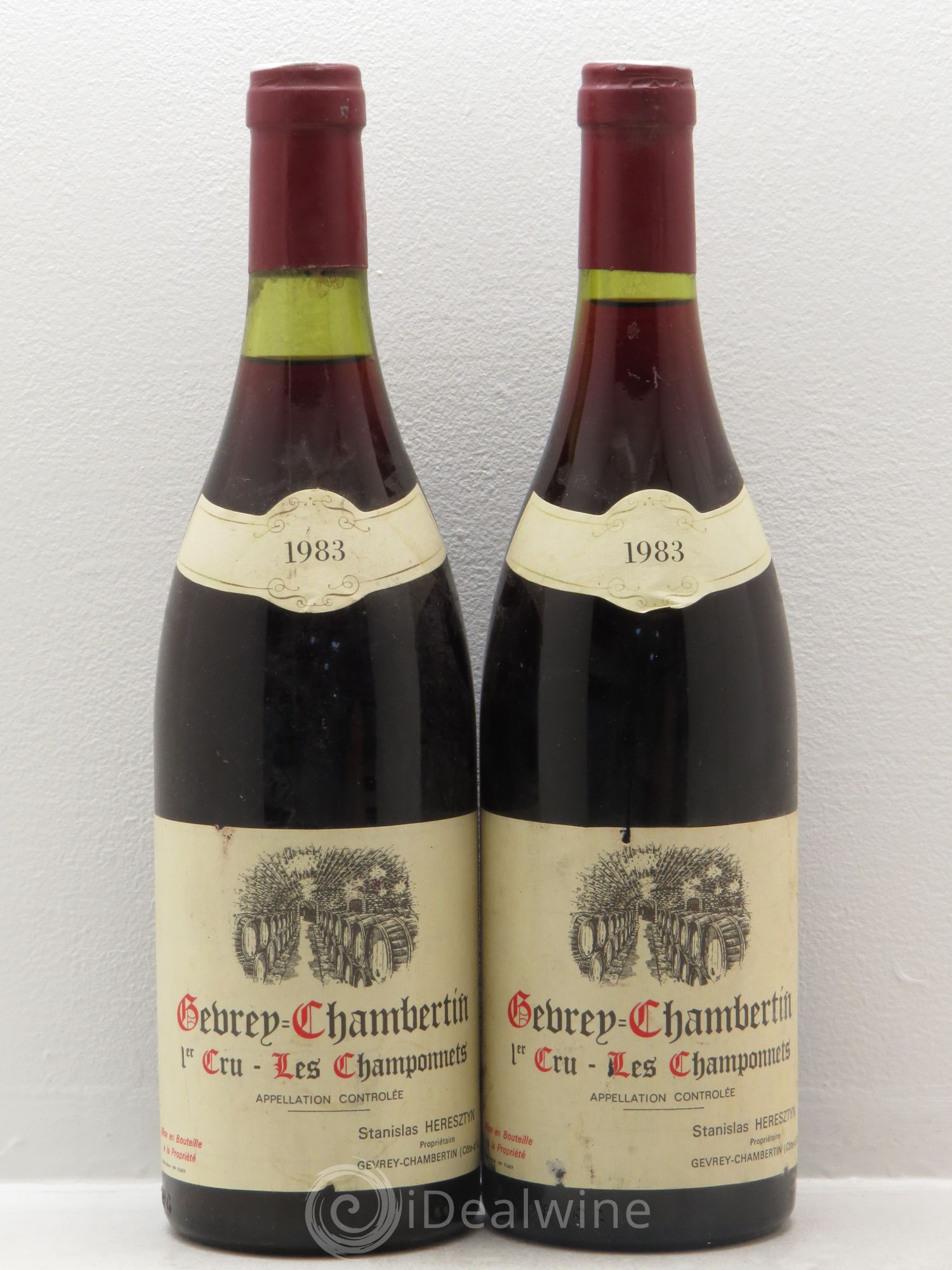 Gevrey-Chambertin 1er Cru S.Heresztyn 1983 - Lot de 2 bouteilles - 0