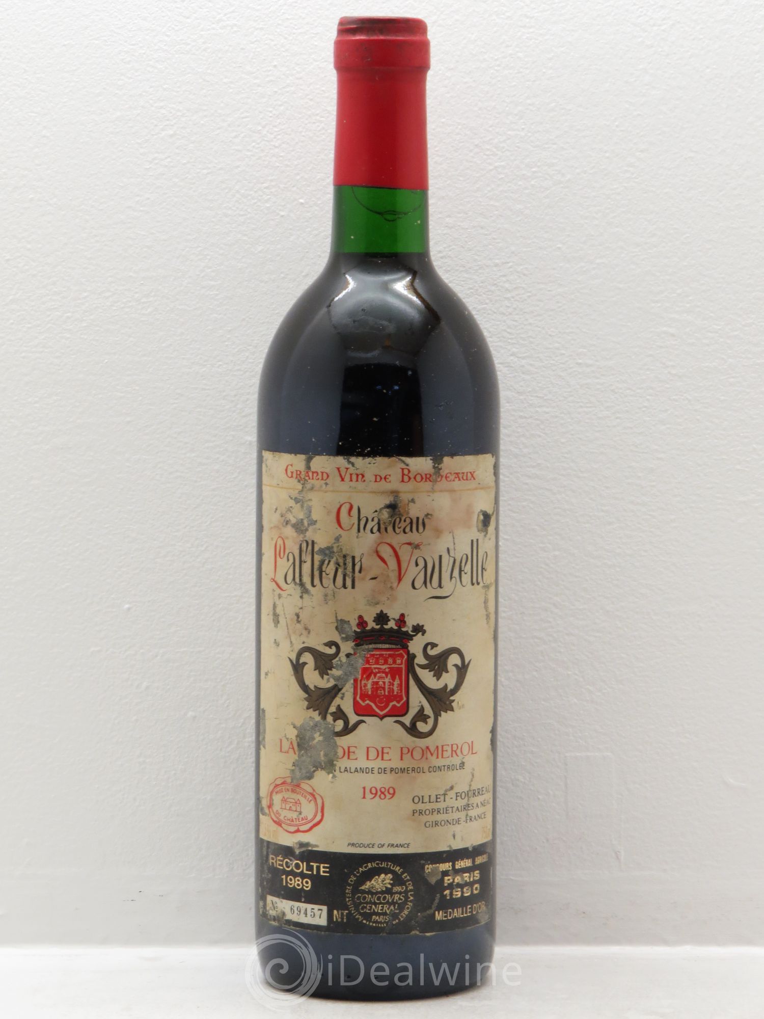 Bordeaux Lafleur-Vauzelle Lalande de Pomerol Ollet Fourreau 1989 - Posten von 1 Flasche - 0