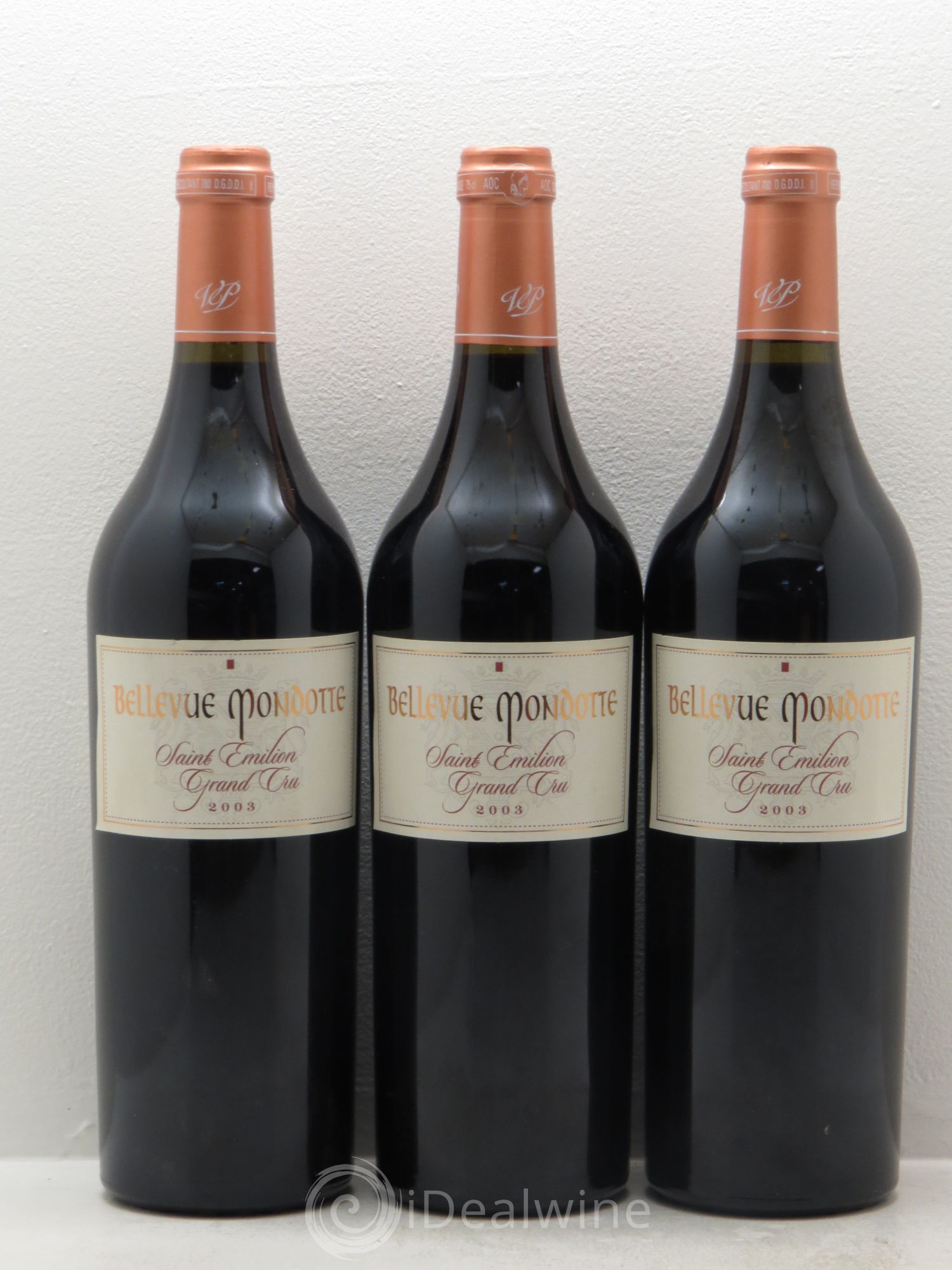 Château Bellevue Mondotte 2003 - Lot de 3 bouteilles - 0
