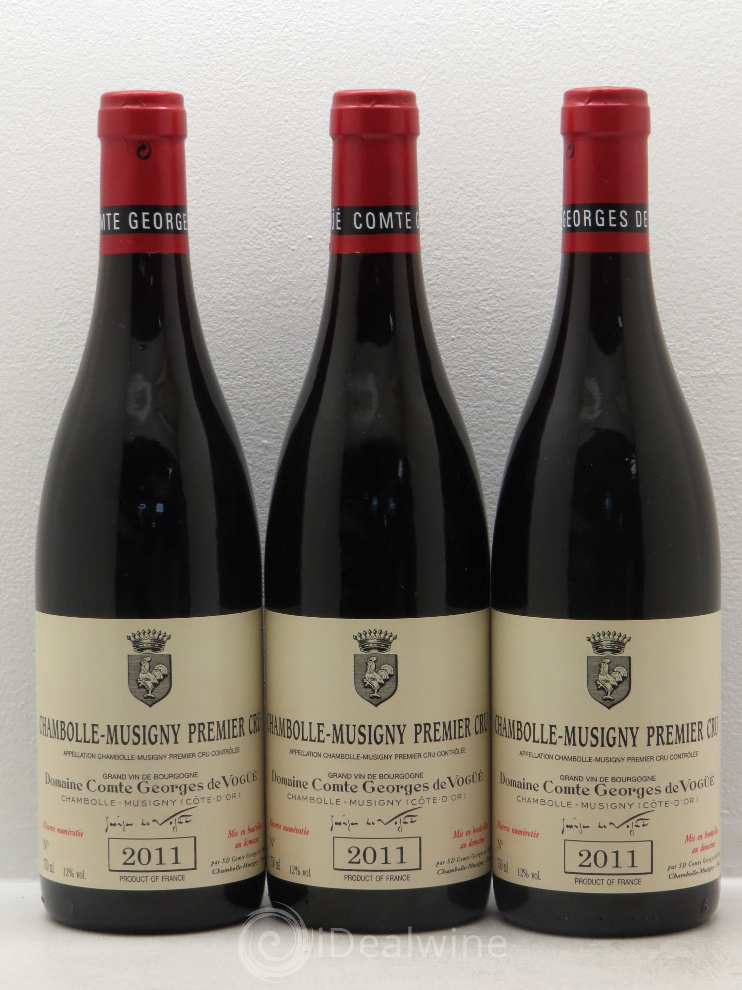 Chambolle-Musigny 1er Cru Comte Georges de Vogüé 2011 - Lot de 3 bouteilles - 0