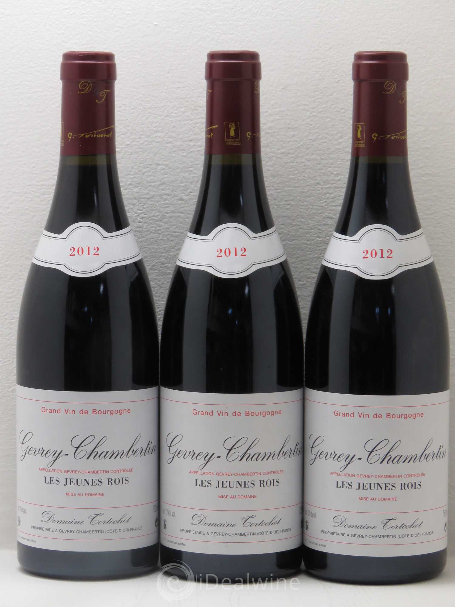 Gevrey-Chambertin 1er Cru Jeunes Rois (sans prix de réserve) 2012 - Posten von 3 Flaschen - 0
