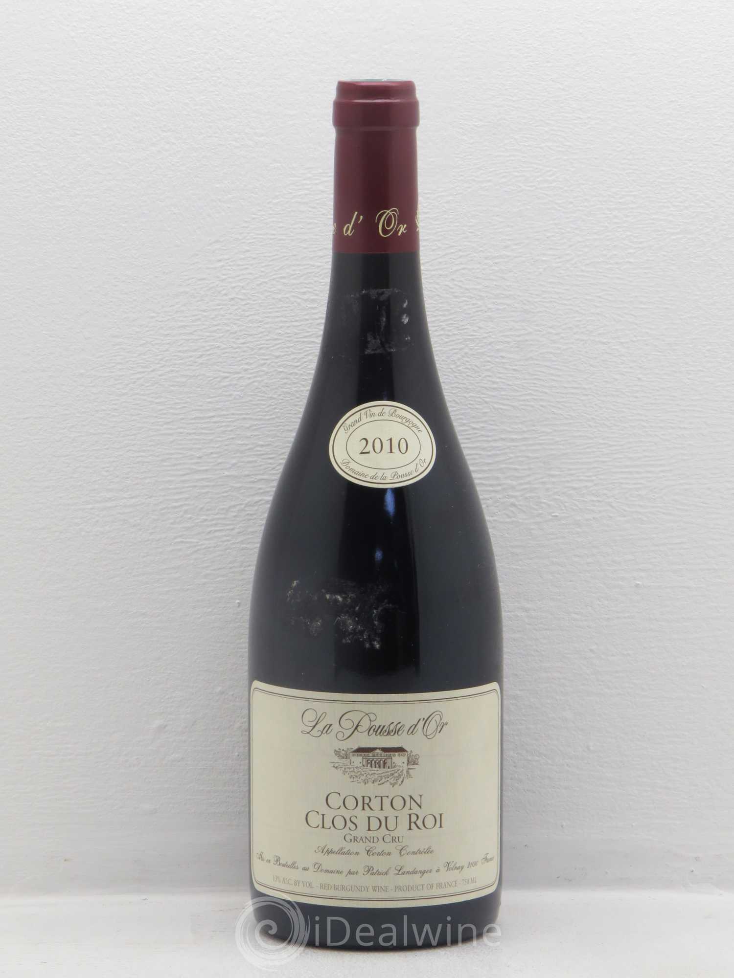 Corton Grand Cru Clos du Roi La Pousse d'Or (Domaine de) 2010 - Lot de 1 bouteille - 0