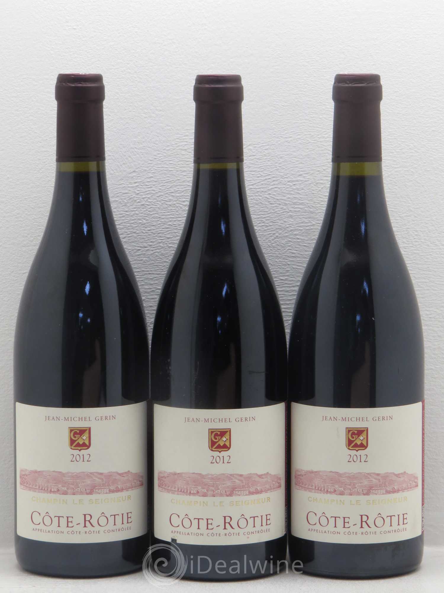 Côte-Rôtie Champin Le Seigneur Jean-Michel Gerin 2012 - Lot de 3 bouteilles - 0