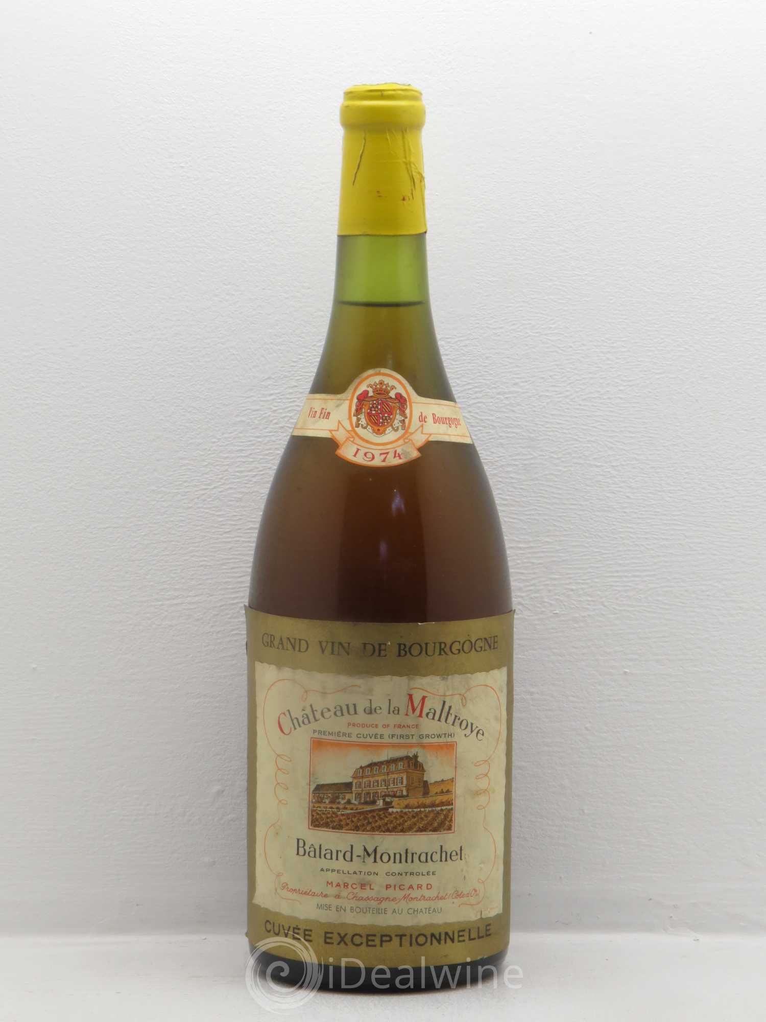 Bâtard-Montrachet Grand Cru Château De La Maltroye - Marcel Picard 1974 - Lotto di 1 magnum - 0