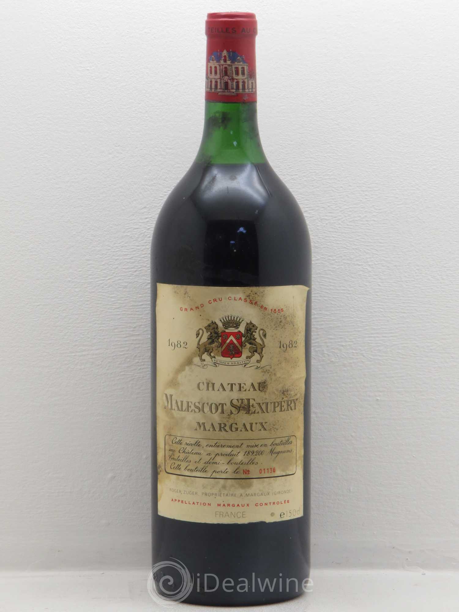 Château Malescot Saint-Exupéry 3ème Grand Cru Classé 1982 - Lot de 1 magnum - 0