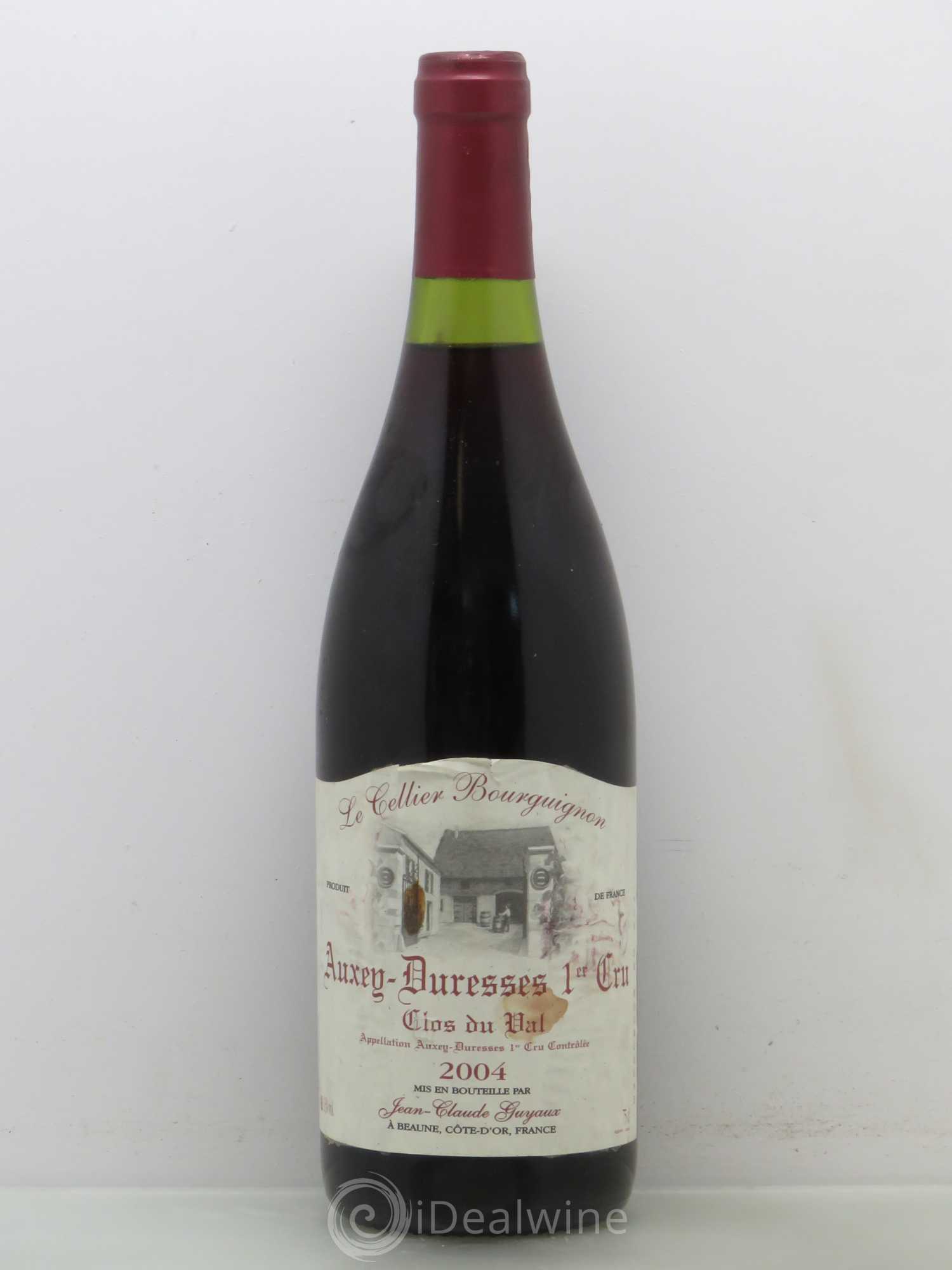 Auxey-Duresses 1er Cru Clos du val - Jean Claude Guyaux 2004 - Posten von 1 Flasche - 0