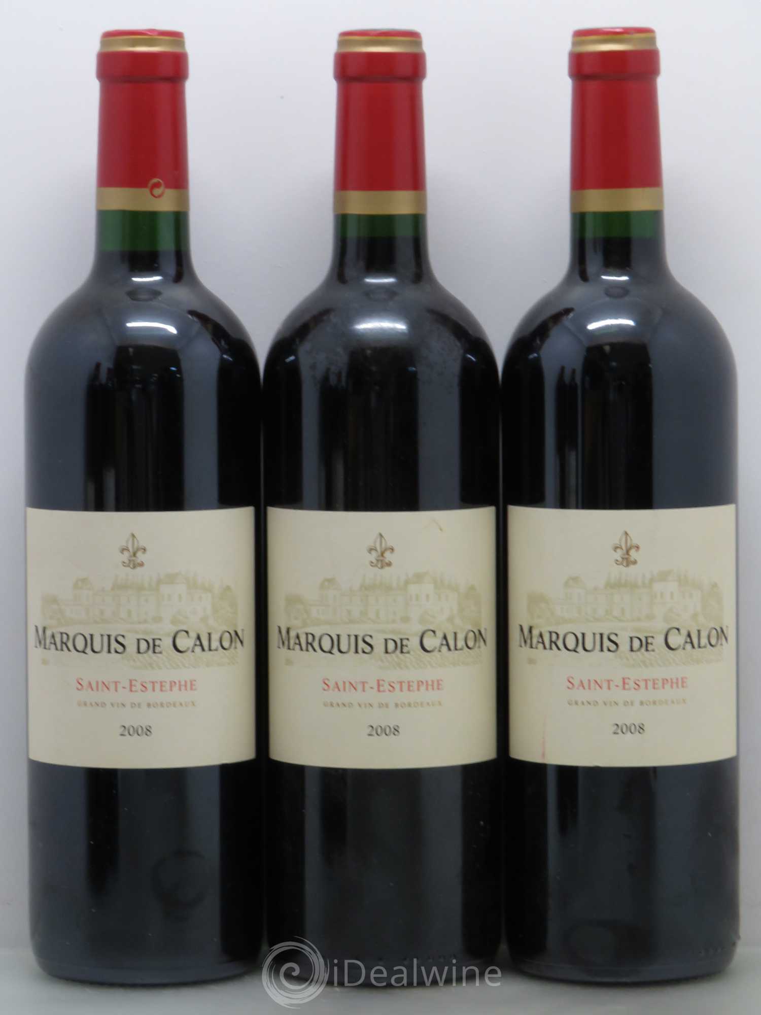 Bordeaux Marquis de Calon Saint Estèphe 2008 - Posten von 5 Flaschen - 1