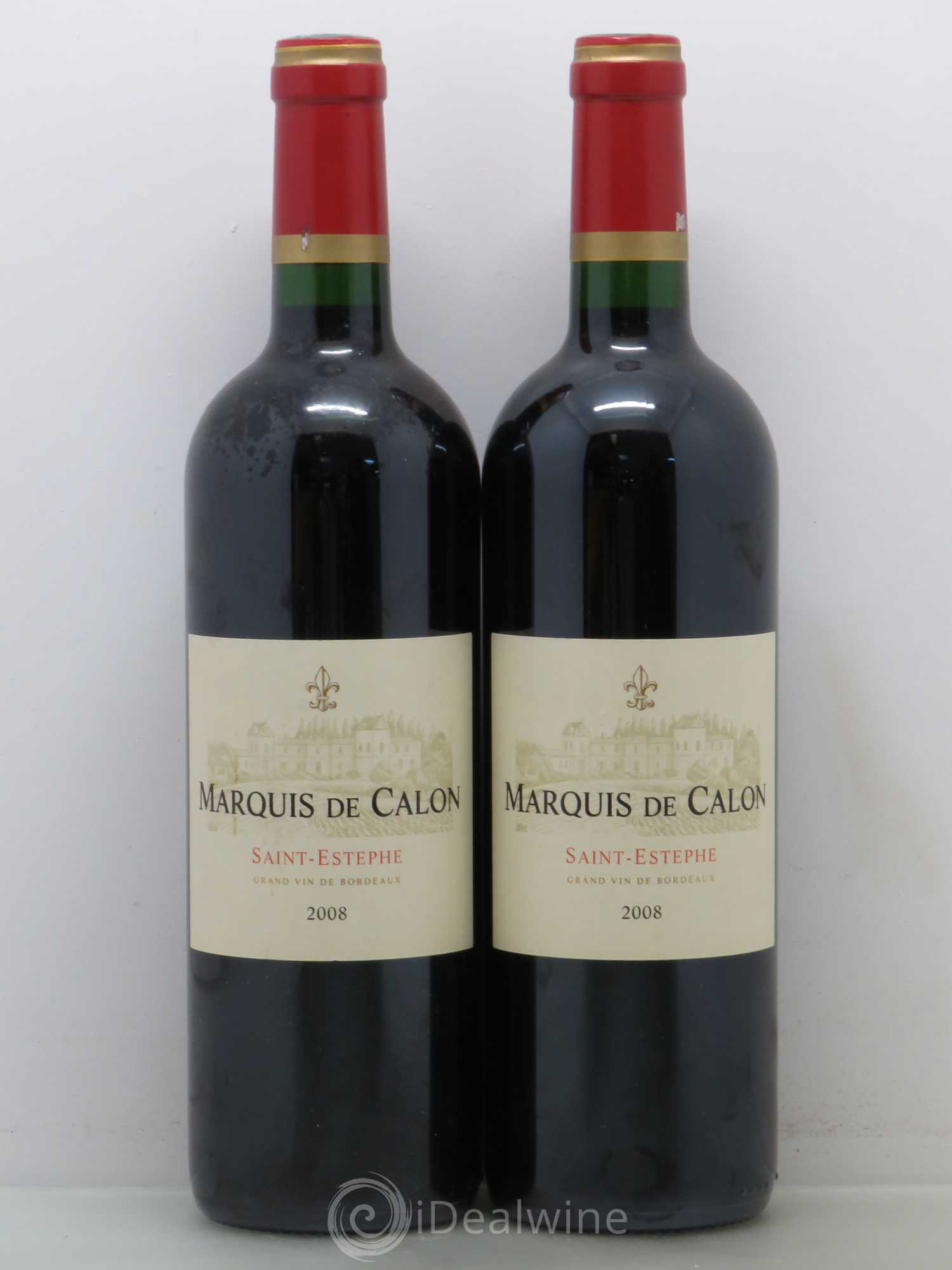 Bordeaux Marquis de Calon Saint Estèphe 2008 - Posten von 5 Flaschen - 2