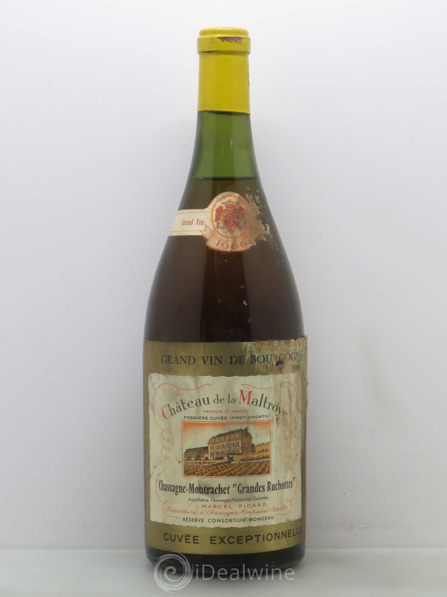 Chassagne-Montrachet 1er Cru Grandes Ruchottes Château de la Maltroye Cuvée exceptionnelle 1966 - Posten von 1 Magnum - 0